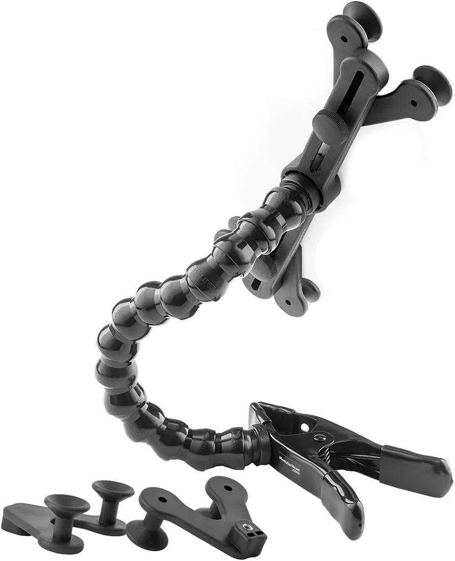 نگهدارنده تبلت ModularHose با گیره فنری سنگین (تا 2 اینچ باز می شود)، سازگار با تبلت ها و قاب ها تا 14.25 اینچ (iPad, iPad Air, iPad Pro 11, Samsung Tab, Microsoft Surface)، بازوی 14 اینچی نگهدارنده تبلت ModularHose با گیره فنری سنگین (تا 2 اینچ باز می شود)، سازگار با تبلت ها و قاب ها تا 14.25 اینچ (iPad, iPad Air, iPad Pro 11, Samsung Tab, Microsoft Surface)، بازوی 14 اینچی