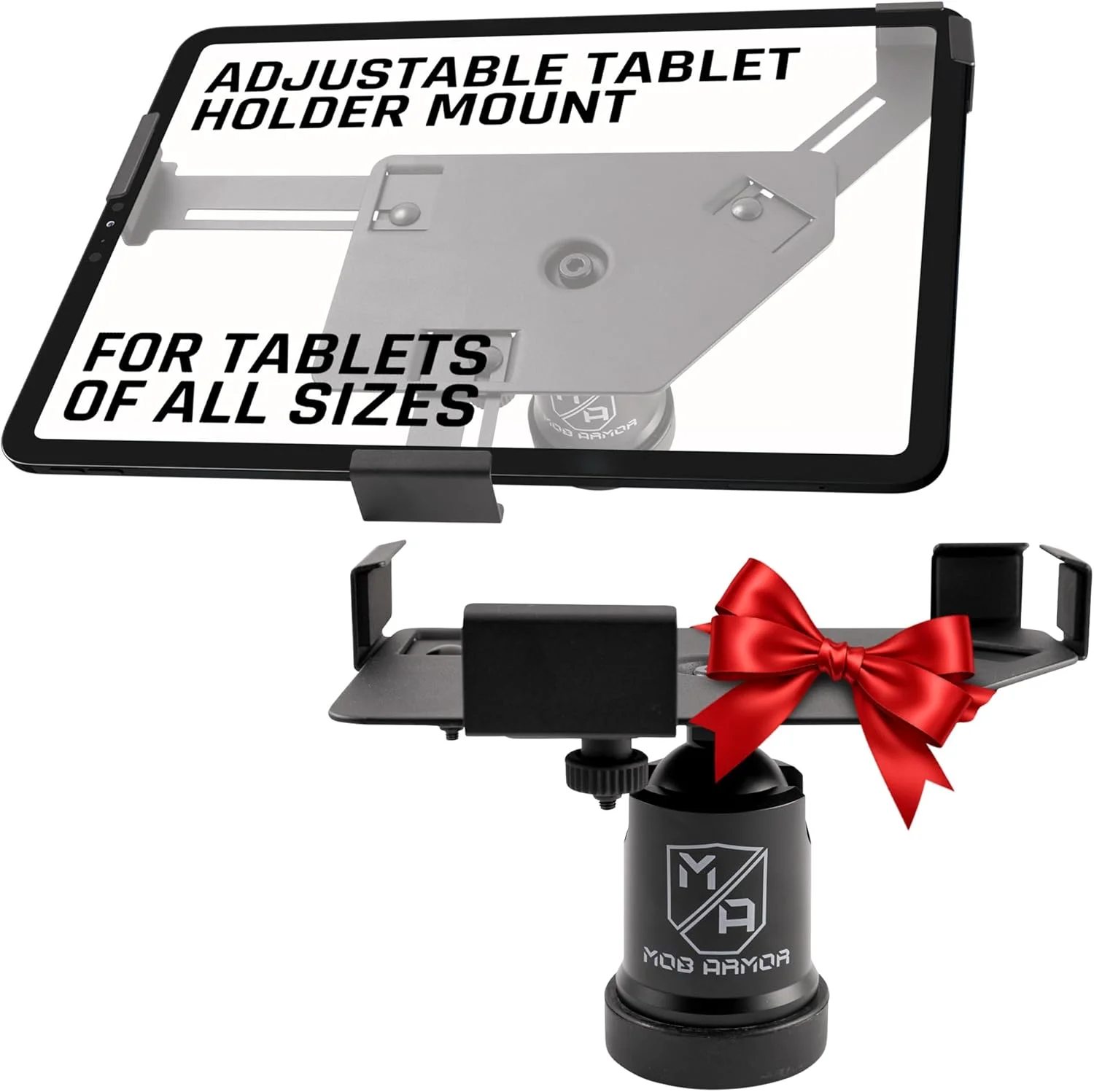 نگهدارنده تبلت مگنت دار یونیورسال Mob Armor Tab Mount Maxx برای خودرو، مونتاژ شده در آمریکا، مناسب تبلت های 7 تا 13 اینچی