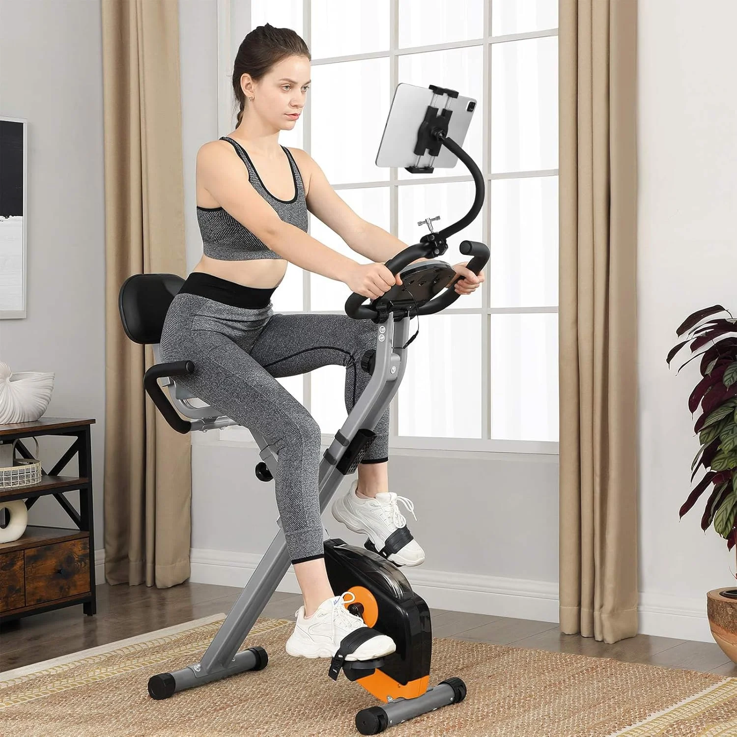 نگهدارنده تبلت برای تردمیل/الپتیکال/دوچرخه ثابت/دوچرخه سالنی، بازوی خرطومی با گیره خرچنگی سازگار با آیپد/نکسوس/تبلت های ال جی/کتابخوان الکترونیکی/سوییچ/آیفون 4.7 تا 12.9 اینچی نگهدارنده تبلت برای تردمیل/الپتیکال/دوچرخه ثابت/دوچرخه سالنی، بازوی خرطومی با گیره خرچنگی سازگار با آیپد/نکسوس/تبلت های ال جی/کتابخوان الکترونیکی/سوییچ/آیفون 4.7 تا 12.9 اینچی