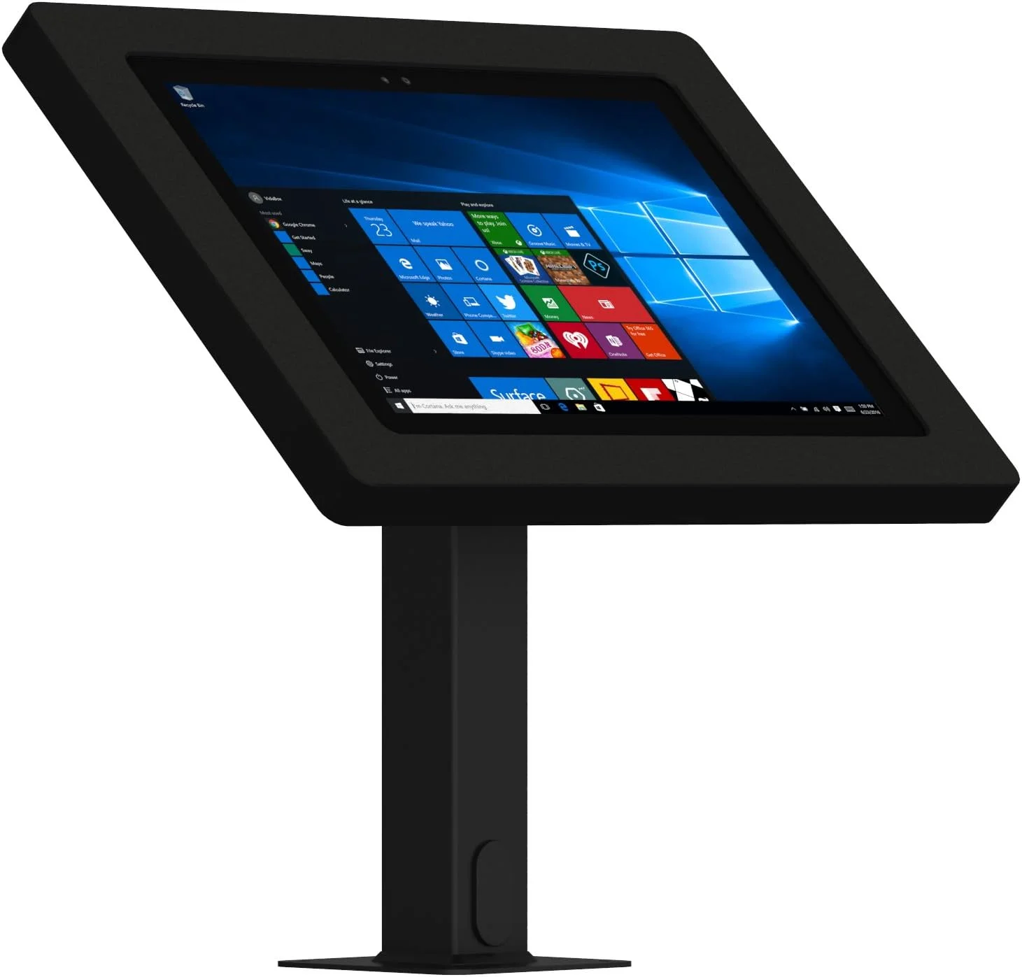 محفظه مشکی VidaMount و پایه رومیزی چرخان و شیب دار [بسته] سازگار با Microsoft Surface Pro 7+, 7, 6, 5, 4