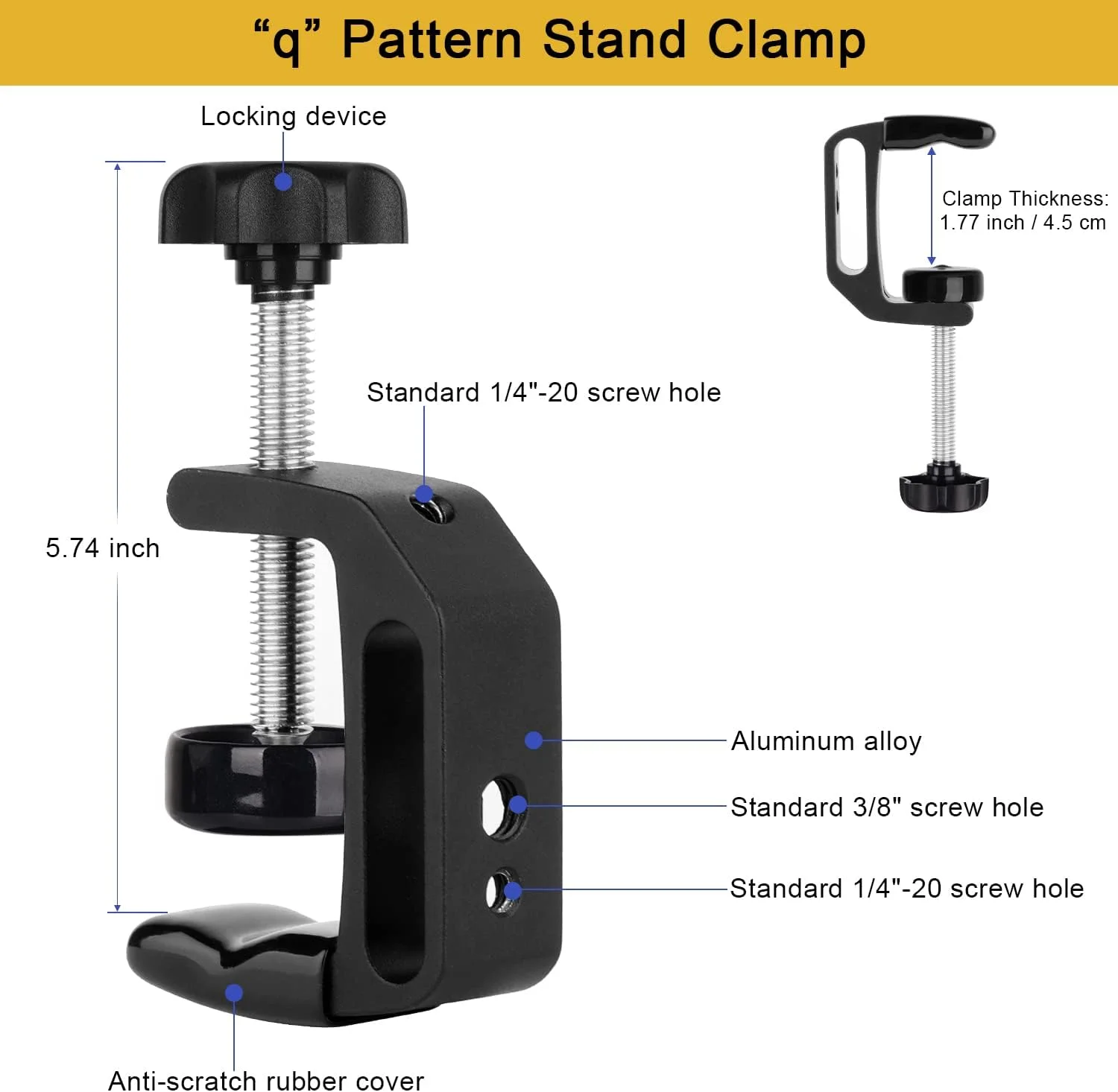 پایه تبلت زیر کابینتی، نگهدارنده تبلت آشپزخانه برای میز/تخته/صندلی، سازگار با آیپد/نکسوس/ال‌جی جی پد/کتابخوان الکترونیکی/سوییچ/آیفون 4.7 تا 12.9 اینچی، پایه بازوی آلیاژ آلومینیوم قابل تنظیم 360 درجه