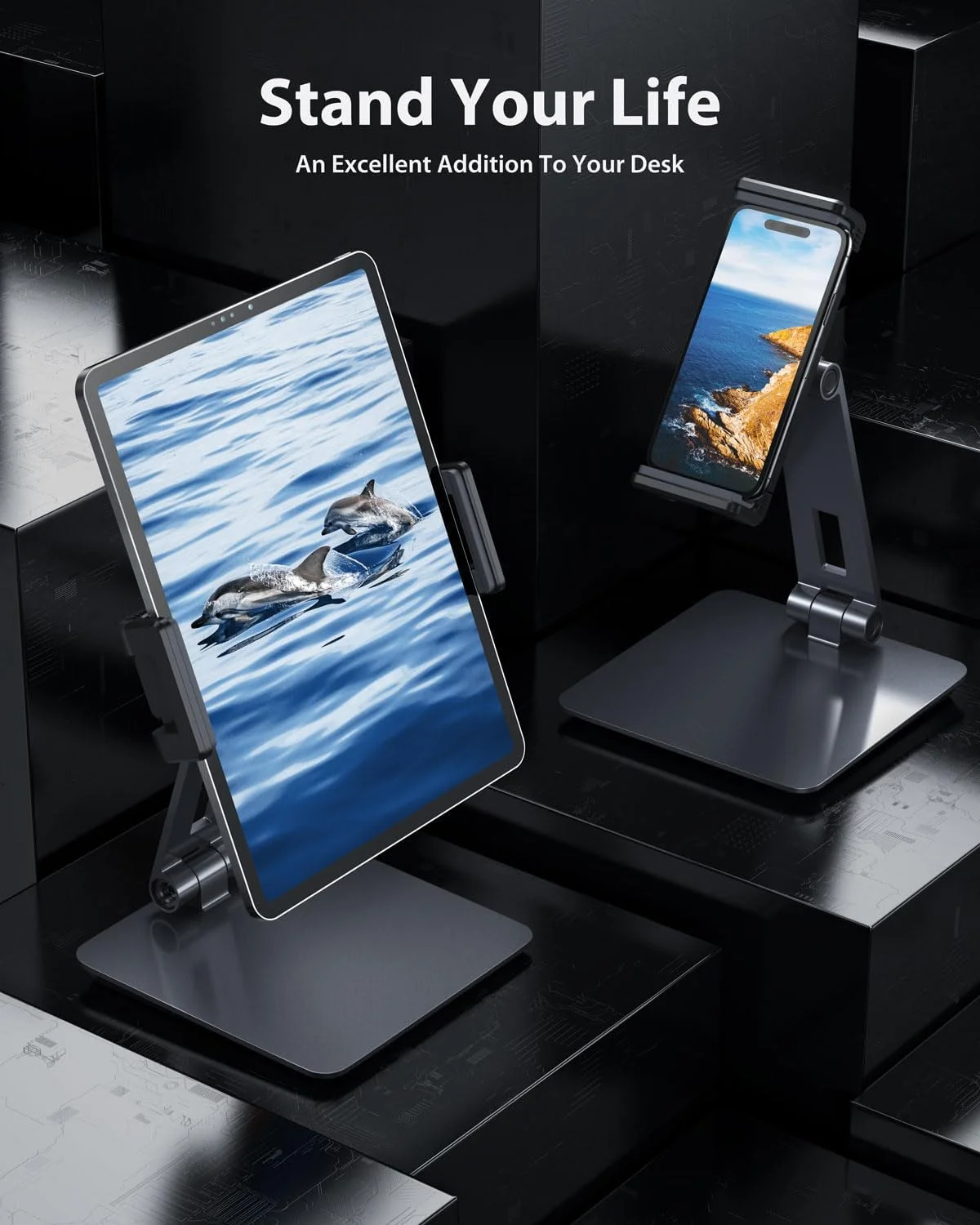 پایه نگهدارنده آیپد Maxonar، پایه تبلت آلیاژ آلومینیوم سنگین، پایه شارژ تبلت تاشو چرخشی 360 درجه برای میز، تخت، فروشگاه، ویترین، پذیرش، آشپزخانه، دفتر (6-13 اینچ)، خاکستری پایه نگهدارنده آیپد Maxonar، پایه تبلت آلیاژ آلومینیوم سنگین، پایه شارژ تبلت تاشو چرخشی 360 درجه برای میز، تخت، فروشگاه، ویترین، پذیرش، آشپزخانه، دفتر (6-13 اینچ)، خاکستری