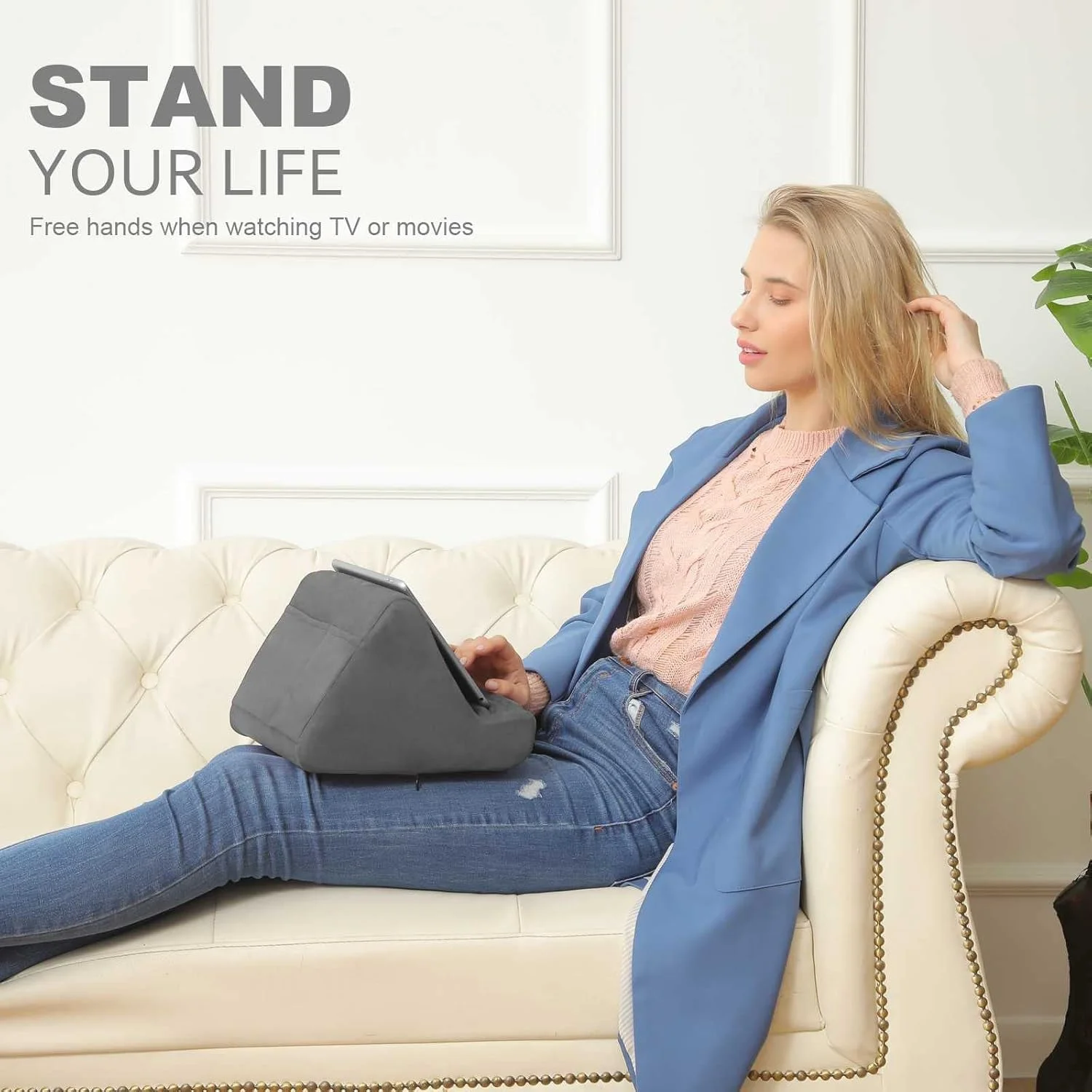 پایه نگهدارنده تبلت Macl، چند زاویه، سبک وزن، بدون نیاز به دست، سازگار با آیپد و تبلت ها تا 13 اینچ