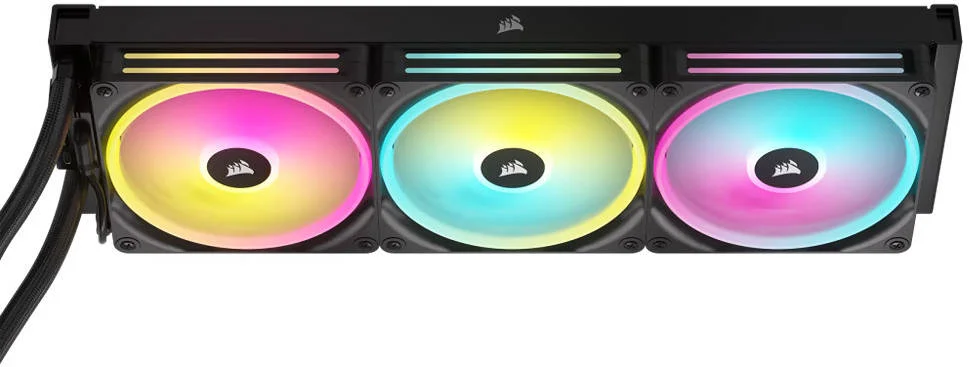 خنک کننده مایع پردازنده مرکزی Corsair iCUE LINK H170i RGB AIO، رادیاتور 420 میلیمتری، 3 عدد فن QX140 RGB، سرعت فن 2000 دور در دقیقه، جریان هوای تا 82.5 CFM، صفحه خنک کننده مسی، رادیاتور آلومینیومی، مشکی | CW-9061004-WW خنک کننده مایع پردازنده مرکزی Corsair iCUE LINK H170i RGB AIO، رادیاتور 420 میلیمتری، 3 عدد فن QX140 RGB، سرعت فن 2000 دور در دقیقه، جریان هوای تا 82.5 CFM، صفحه خنک کننده مسی، رادیاتور آلومینیومی، مشکی | CW-9061004-WW