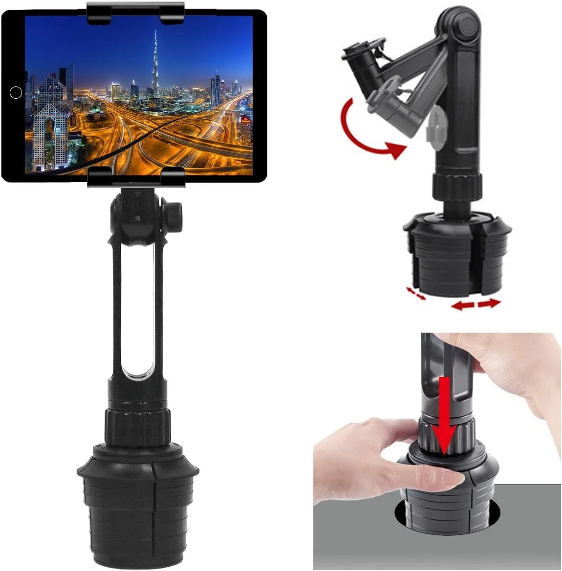 پایه نگهدارنده لیوان و تبلت و گوشی LycoGear Lycan مناسب خودرو و کامیون برای آیپد پرو ایر مینی آیفون ایکس آر ایکس اس 11 مکس 8 گلکسی تب اس 10 سرفیس پرو و اکثر جی پی اس های 6 و 7 اینچی پایه نگهدارنده لیوان و تبلت و گوشی LycoGear Lycan مناسب خودرو و کامیون برای آیپد پرو ایر مینی آیفون ایکس آر ایکس اس 11 مکس 8 گلکسی تب اس 10 سرفیس پرو و اکثر جی پی اس های 6 و 7 اینچی