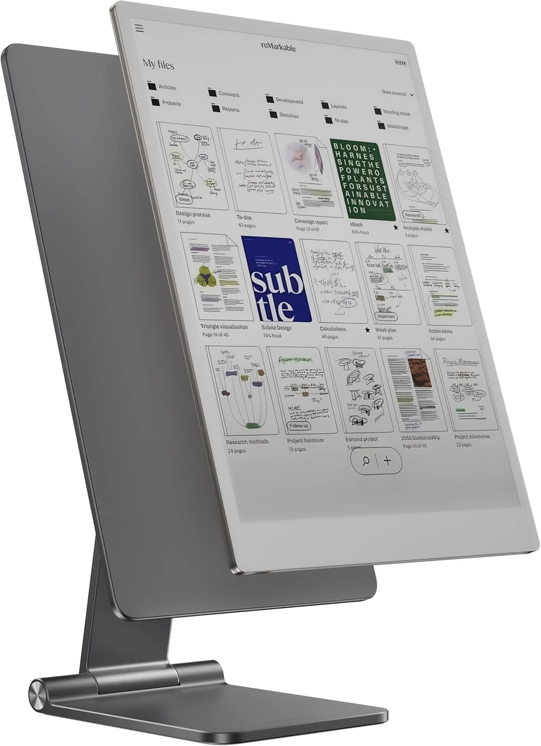 پایه مغناطیسی LULULOOK برای ریمارکبل پیپر پرو ۱۱.۸ اینچی (۲۰۲۴)، پایه تبلت آلیاژ آلومینیوم تاشو با قابلیت تنظیم ۳۶۰ درجه، مغناطیس قوی با پایه پد ضد لغزش