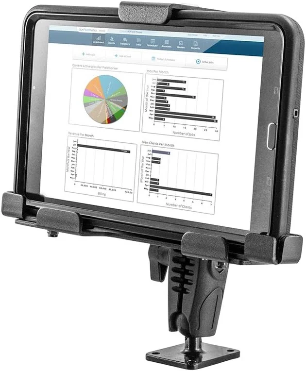 پایه تبلت قابل تنظیم قفل دار ARKON با قفل کلیدی برای ثبت الکترونیکی گزارشات برای گلکسی تب، ال جی پد، آیپد