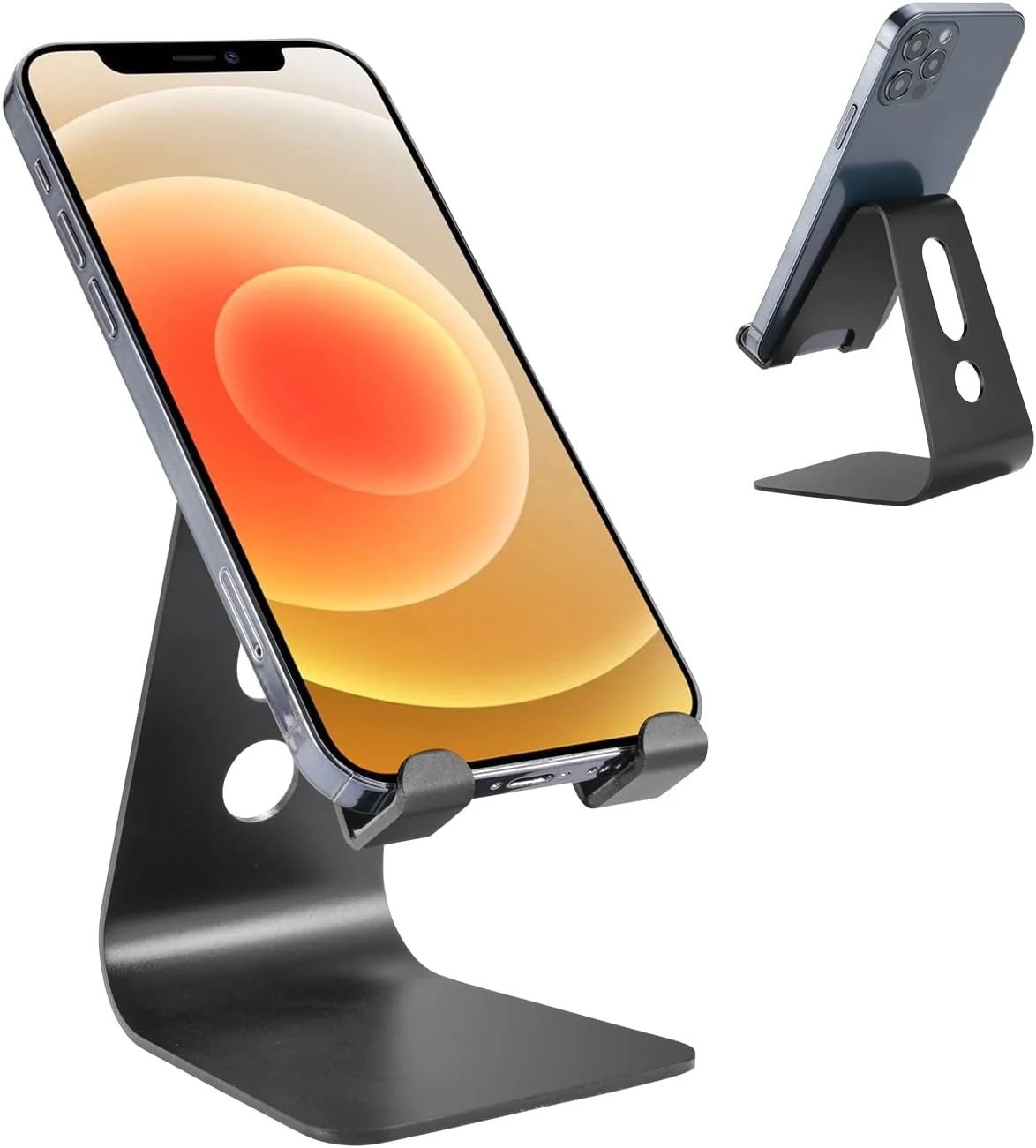 پایه تبلت LAX Gadgets - پایه آلومینیومی آیپد برای میز - نگهدارنده تلفن همراه سازگار با همه تلفن های هوشمند/آیفون/آیپد/کیندل - مشکی پایه تبلت LAX Gadgets - پایه آلومینیومی آیپد برای میز - نگهدارنده تلفن همراه سازگار با همه تلفن های هوشمند/آیفون/آیپد/کیندل - مشکی