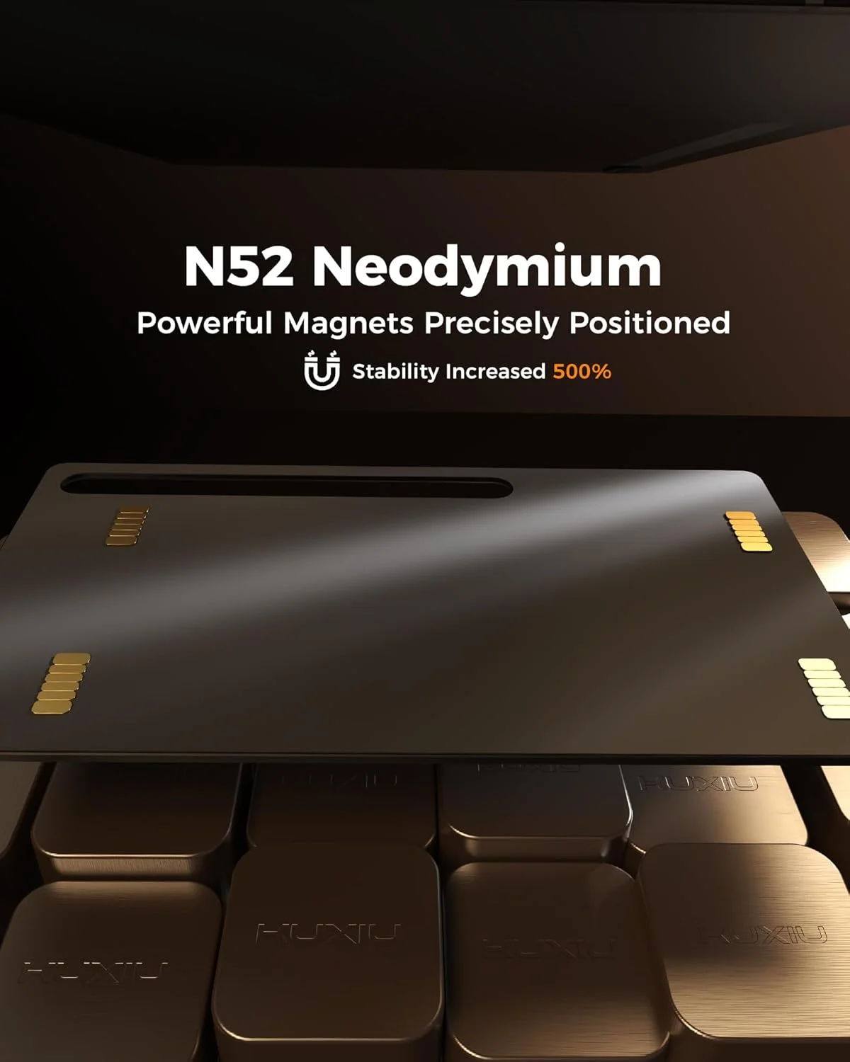 پایه مغناطیسی KU XIU برای تبلت سامسونگ گلکسی تب 14.6 اینچی، بازوی تاشو و قابل تنظیم برای میز، نگهدارنده تبلت آلیاژ آلومینیوم برای گلکسی تب S10 Ultra/S9 Ultra/S8Ultra