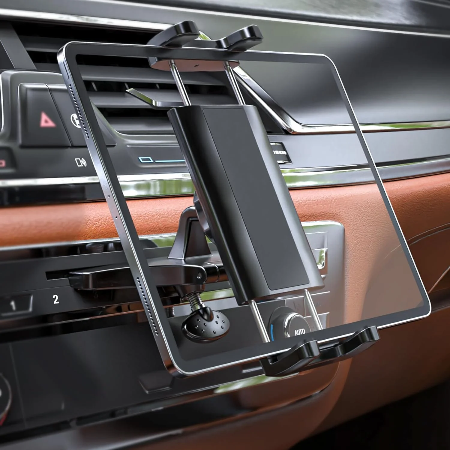 پایه تبلت خودرویی اسلات CD برای آیپد و گوشی 4 تا 13 اینچی، نگهدارنده تبلت پخش کننده CD جهانی با چرخش 360 درجه برای آیپد پرو 12.9 11 10.5 9.7، آیپد ایر مینی 5 4 3 2 1، تبلت های سامسونگ گلکسی، آیفون و غیره