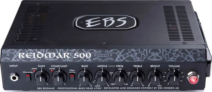 هد آمپلی فایر سبک وزن 500 واتی گیتار باس EBS RD502 Reidmar با پری امپ آنالوگ، قدرت Soft-Clip و اکولایزر 4 باندی | EBS-RD502