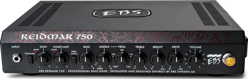 هد آمپلی فایر گیتار باس دیجیتال سبک وزن EBS RD 750 Reidmar با توان 750 وات به همراه پری امپ آنالوگ، درایو و کمپرسور | EBS-RD750