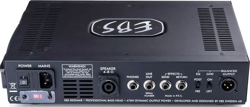 هد آمپلی فایر سبک وزن 500 واتی گیتار باس EBS RD502 Reidmar با پری امپ آنالوگ، قدرت Soft-Clip و اکولایزر 4 باندی | EBS-RD502