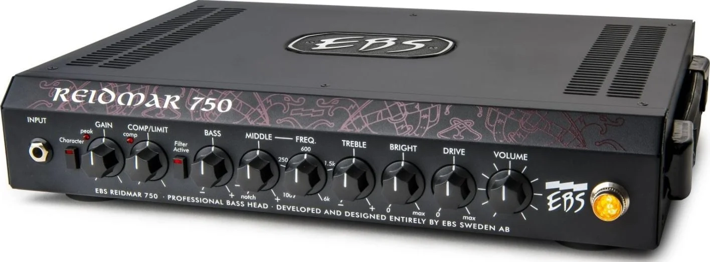 هد آمپلی فایر گیتار باس دیجیتال سبک وزن EBS RD 750 Reidmar با توان 750 وات به همراه پری امپ آنالوگ، درایو و کمپرسور | EBS-RD750