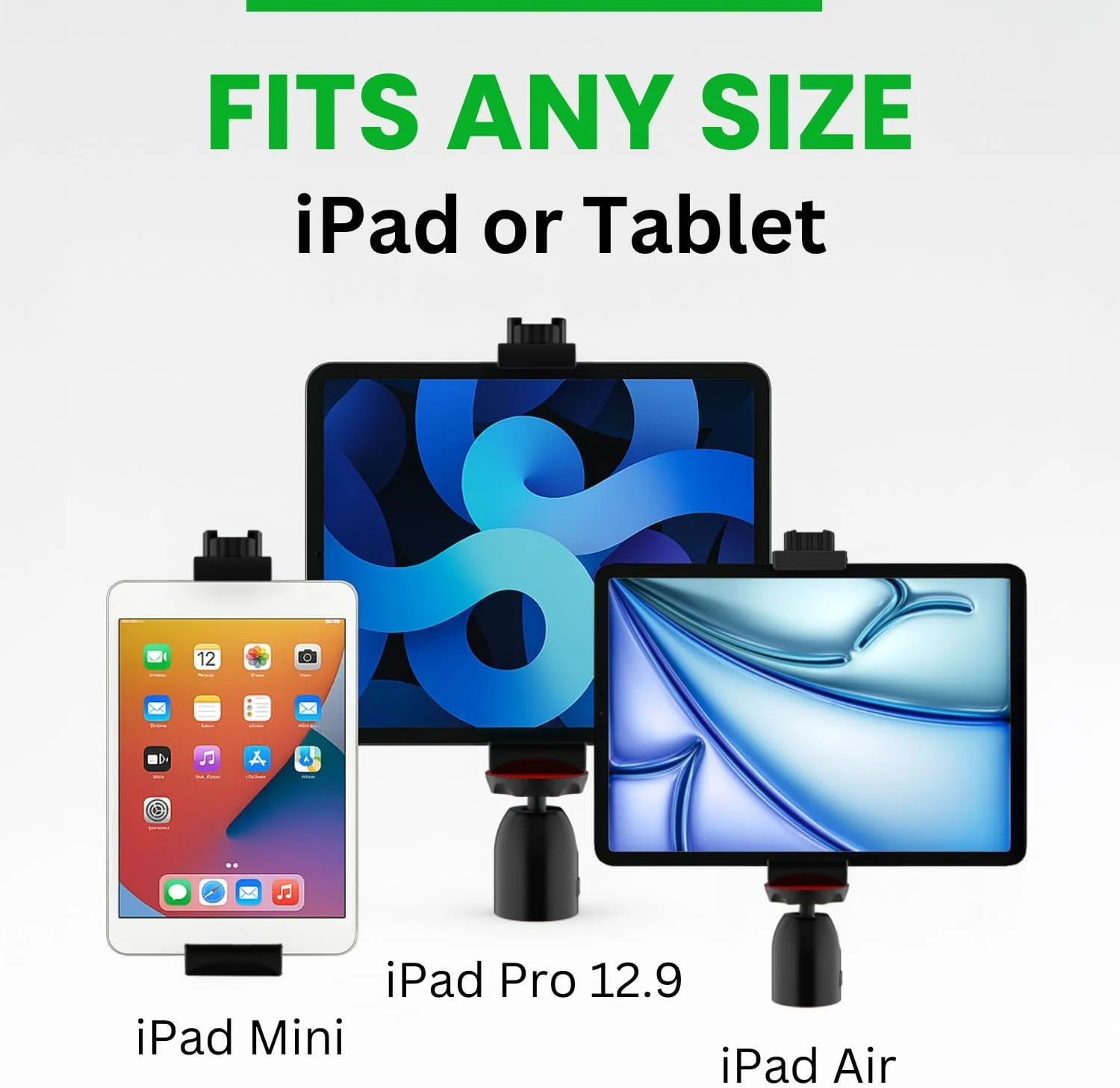 نگهدارنده سه پایه آیپد KobraTech TabMount 360 | شامل سر توپی گردان و ریموت بلوتوثی (فقط پایه)