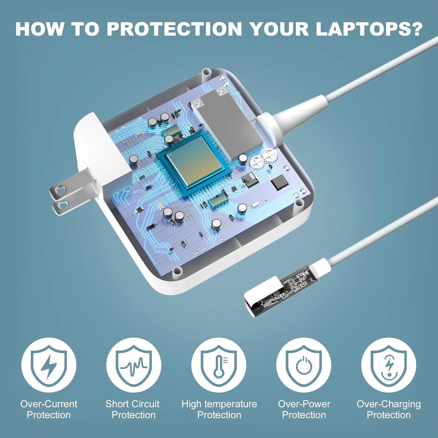 آداپتور برق 85 واتی سازگار با مدل های قدیمی A1286 A1343 برای مک بوک پرو 13/15/17 اینچی قبل از اواسط سال 2012 آداپتور برق 85 واتی سازگار با مدل های قدیمی A1286 A1343 برای مک بوک پرو 13/15/17 اینچی قبل از اواسط سال 2012