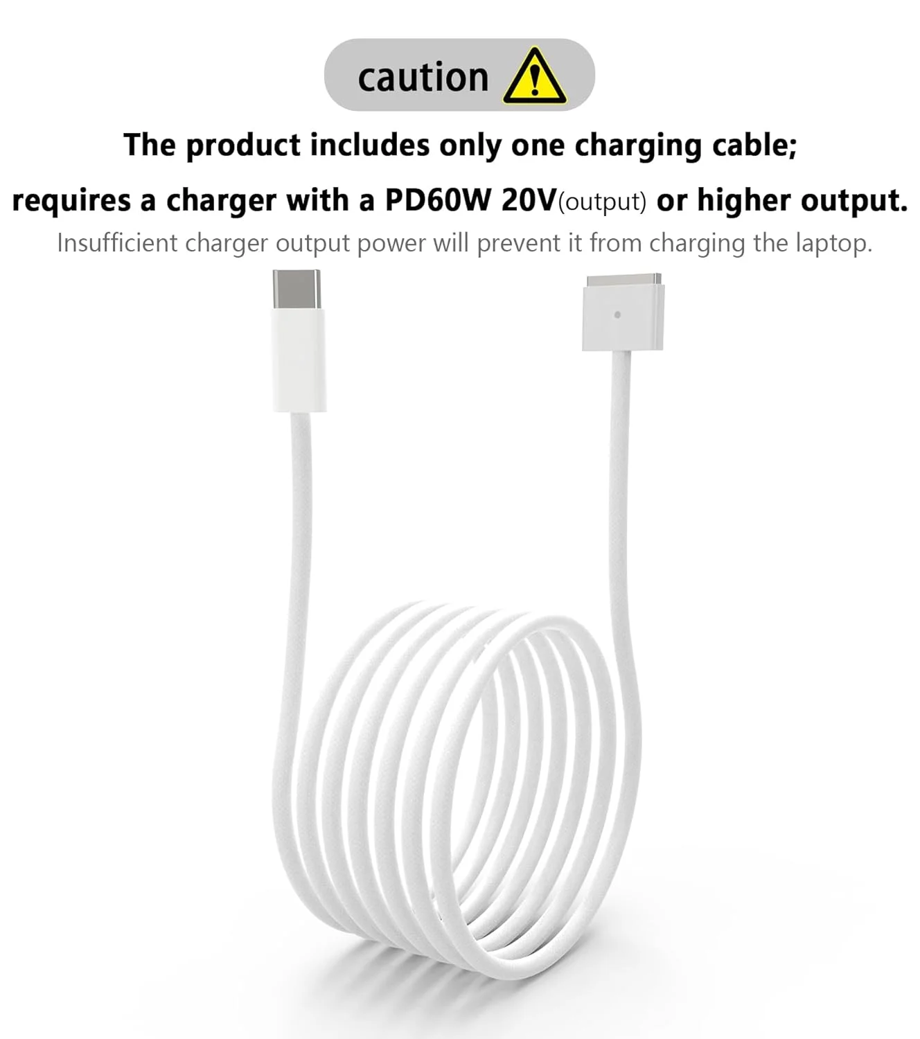 کابل شارژ مغناطیسی لپ تاپ USB-C، 2 متر، 60 وات/20 ولت/3 آمپر، بافته شده نایلونی نقره ای-سفید، برای مک بوک ایر/پرو 2012-2017 کابل شارژ مغناطیسی لپ تاپ USB-C، 2 متر، 60 وات/20 ولت/3 آمپر، بافته شده نایلونی نقره ای-سفید، برای مک بوک ایر/پرو 2012-2017