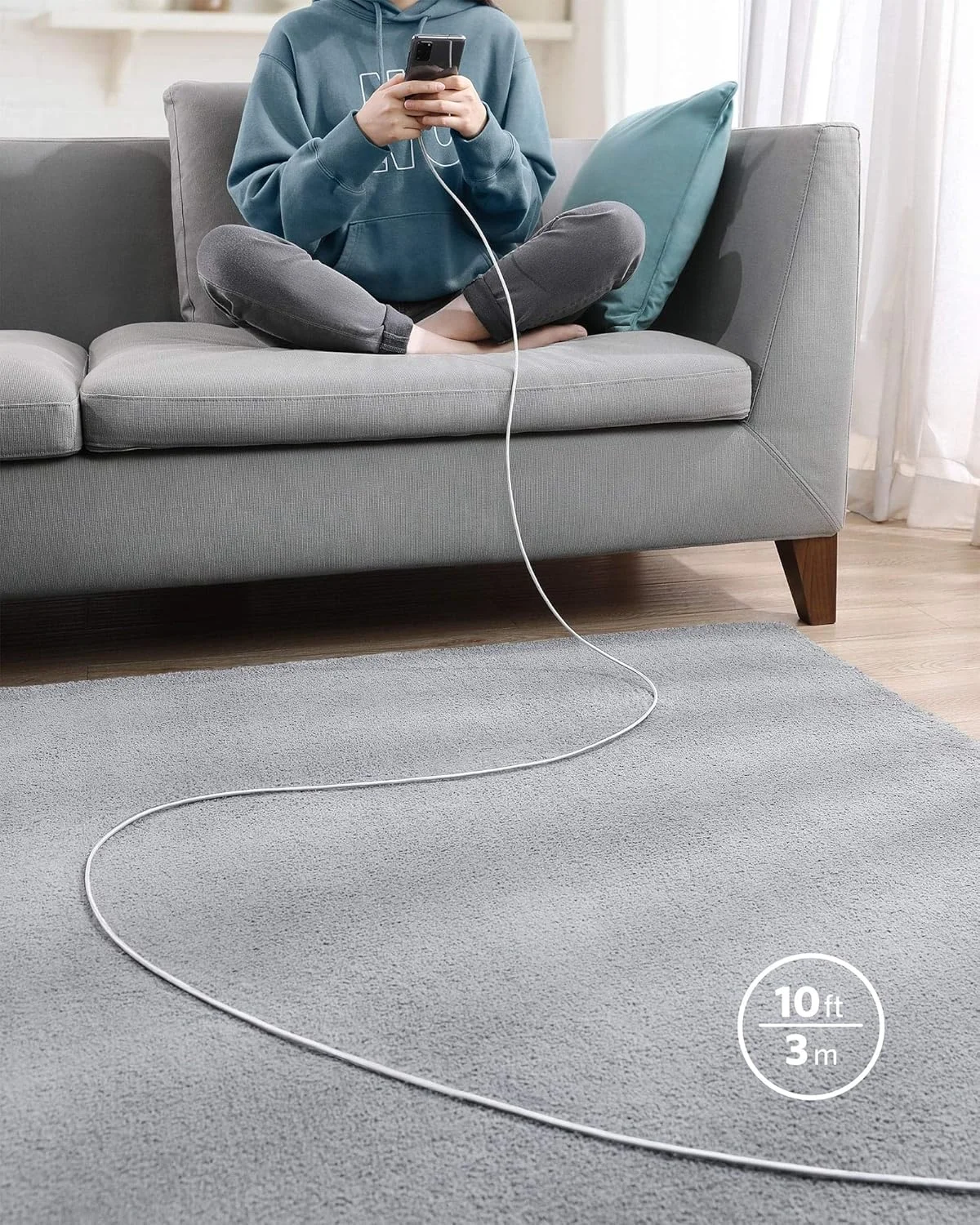 کابل USB C به USB C انکر، سیم شارژ سریع Type-C (3 متر، 100 وات)، برای سری آیفون 17، مک بوک و موارد دیگر (قرمز) کابل USB C به USB C انکر، سیم شارژ سریع Type-C (3 متر، 100 وات)، برای سری آیفون 17، مک بوک و موارد دیگر (قرمز)