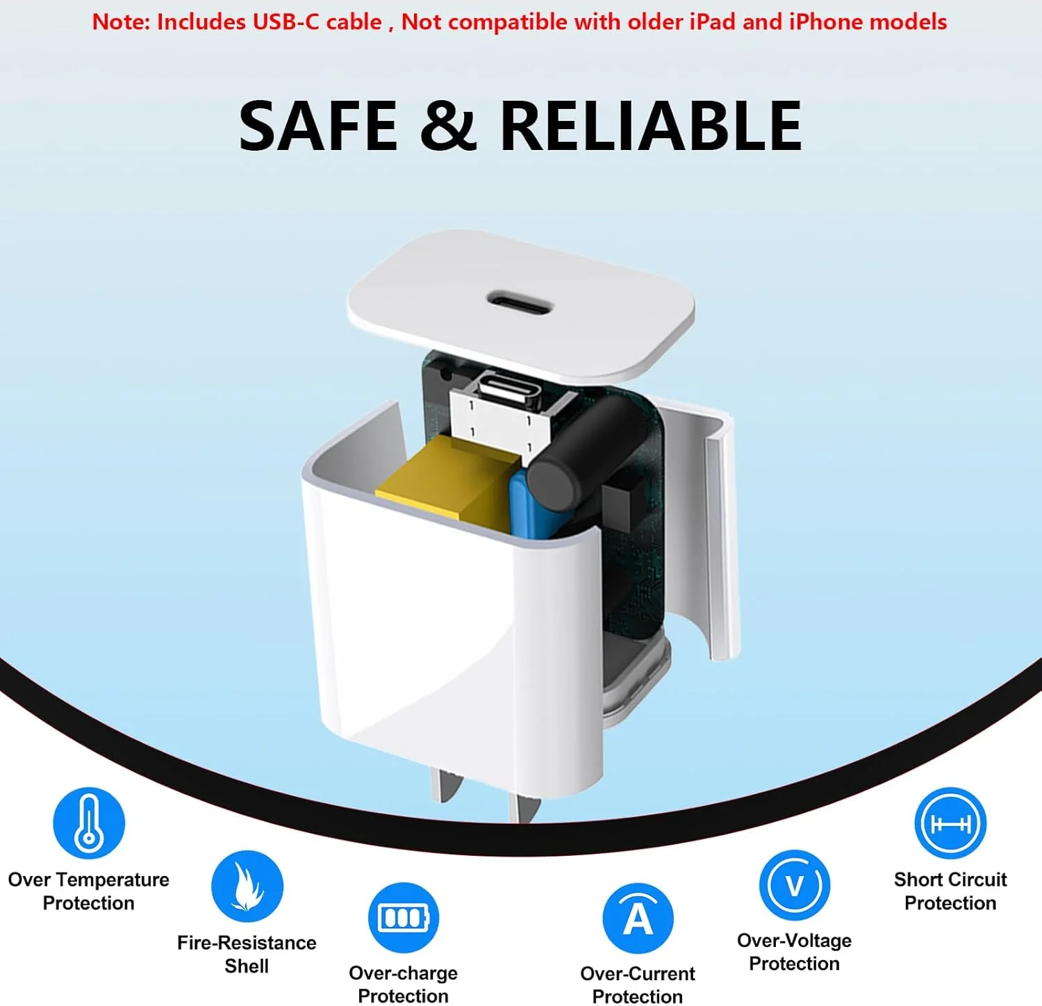 شارژر سریع آیپد برای اپل آیپد نسل دهم 10.9 اینچ، آیپد 11 A16، آیپد پرو 13 M5/11 M4، 12.9 نسل ششم/پنجم، آیپد ایر 13/11، آداپتور 20 واتی USBC با کابل بلند 3 متری، شارژ سریع آیفون 17/16/15/2 عددی شارژر سریع آیپد برای اپل آیپد نسل دهم 10.9 اینچ، آیپد 11 A16، آیپد پرو 13 M5/11 M4، 12.9 نسل ششم/پنجم، آیپد ایر 13/11، آداپتور 20 واتی USBC با کابل بلند 3 متری، شارژ سریع آیفون 17/16/15/2 عددی