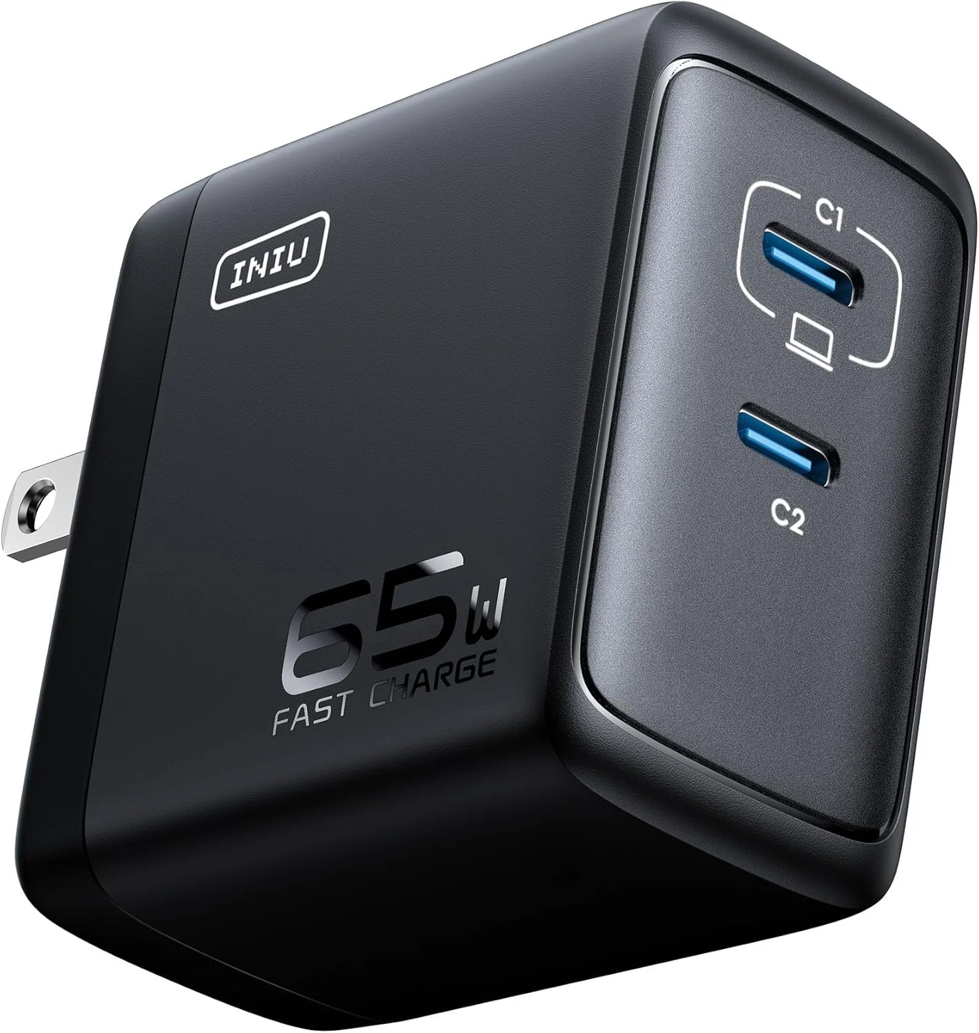 شارژر 65 واتی GaN اینیو با 2 پورت USB C - شارژر دیواری USB C تاشو و جمع و جور PD PPS برای مک بوک پرو/ایر، دل XPS 13، آیپد پرو، سامسونگ گلکسی S23، نوت 20/10+، آیفون 16/15/14، استیم دک شارژر 65 واتی GaN اینیو با 2 پورت USB C - شارژر دیواری USB C تاشو و جمع و جور PD PPS برای مک بوک پرو/ایر، دل XPS 13، آیپد پرو، سامسونگ گلکسی S23، نوت 20/10+، آیفون 16/15/14، استیم دک