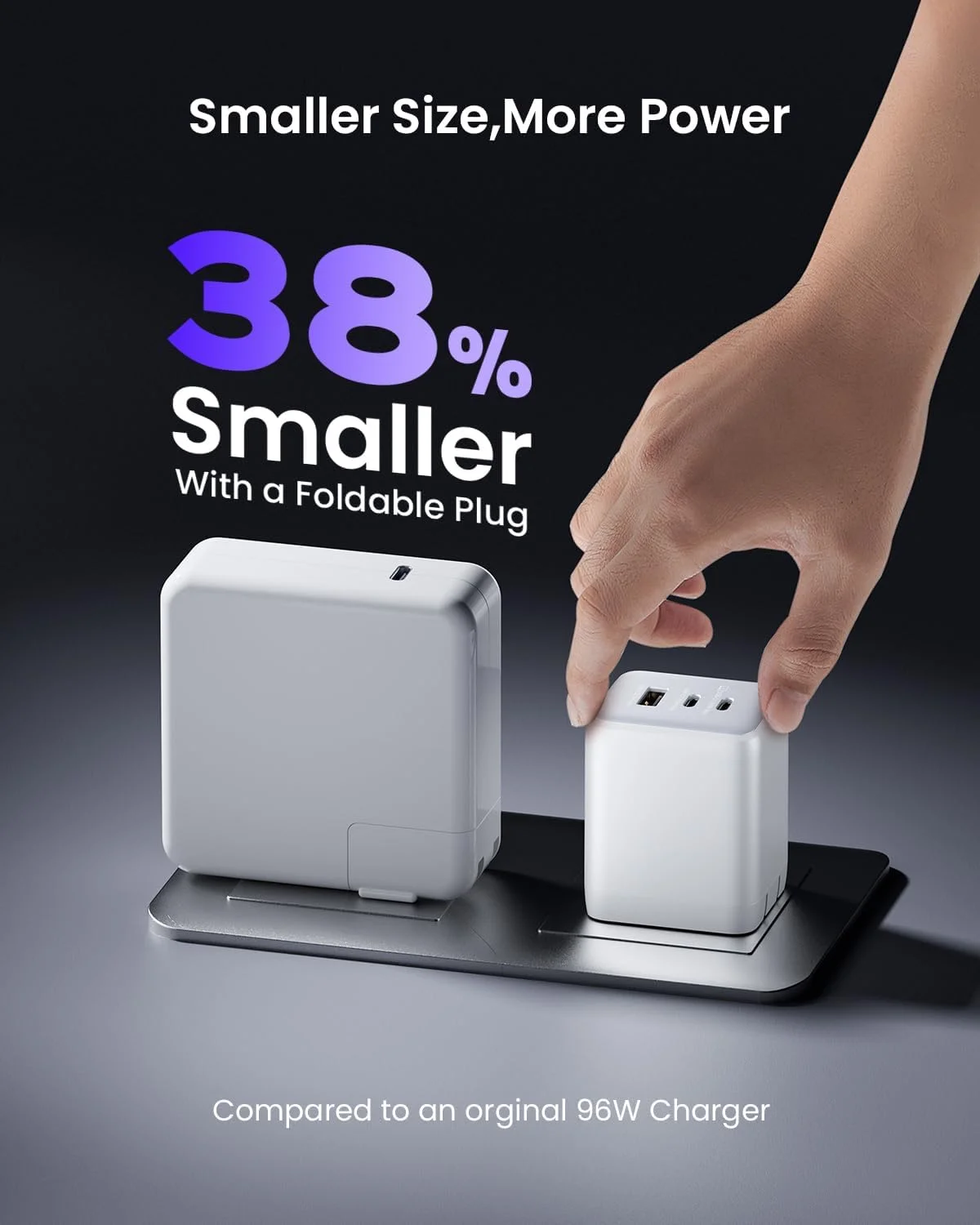 آداپتور برق 100 واتی USB C، شارژر دیواری USB سه پورت تاشو و جمع و جور برای MacBook Pro/Air، Dell XPS، iPad Pro، سری iPhone، Galaxy S25/S24 و غیره آداپتور برق 100 واتی USB C، شارژر دیواری USB سه پورت تاشو و جمع و جور برای MacBook Pro/Air، Dell XPS، iPad Pro، سری iPhone، Galaxy S25/S24 و غیره