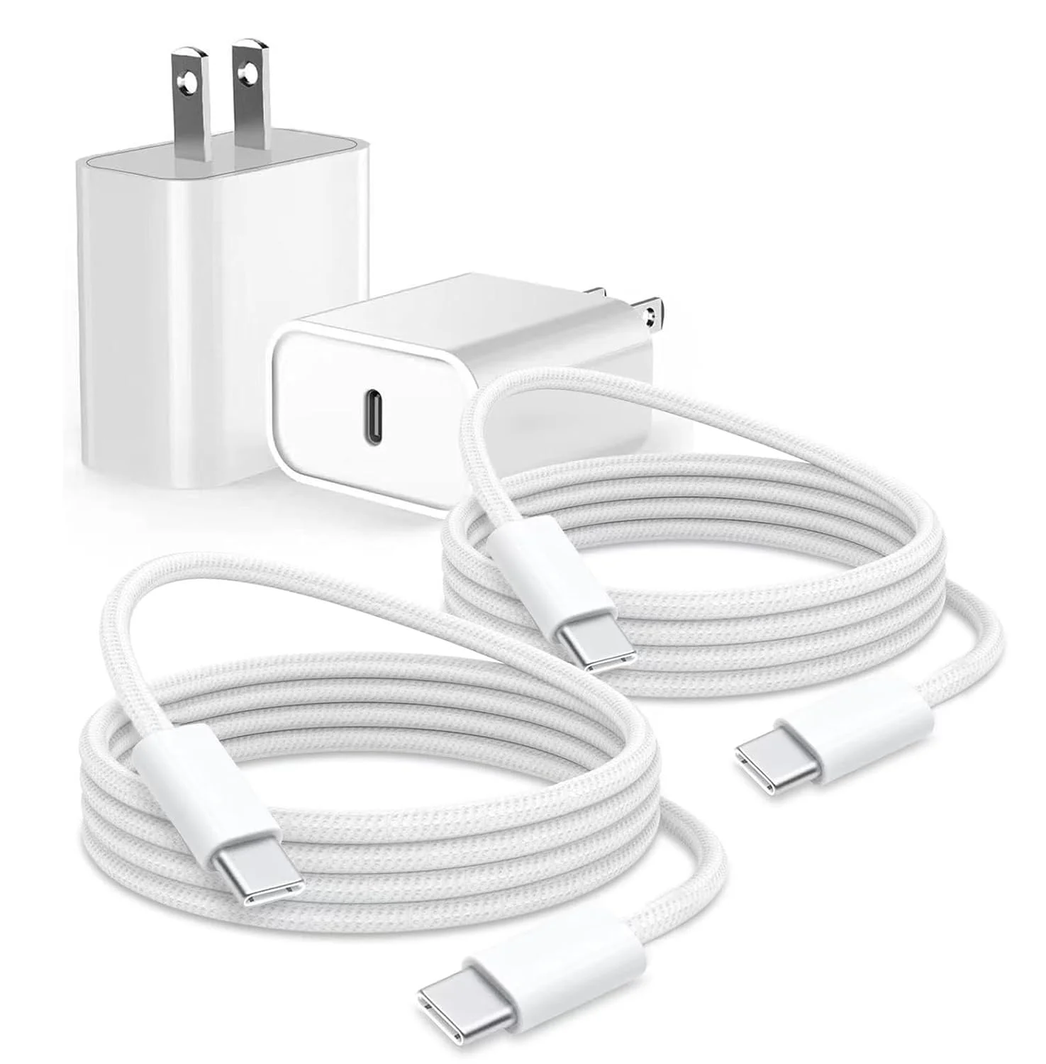 شارژر سریع 20 واتی 2 عددی برای ایرپادز نسل 4، ایرپادز پرو 3/پرو 2 نسل 2، ایرپادز مکس 2024، بیتس پیل 2024، آیفون 17 16E 16 15 کابل بافته شده USB Type C، بلوک شارژ مک بوک پرو و غیره شارژر سریع 20 واتی 2 عددی برای ایرپادز نسل 4، ایرپادز پرو 3/پرو 2 نسل 2، ایرپادز مکس 2024، بیتس پیل 2024، آیفون 17 16E 16 15 کابل بافته شده USB Type C، بلوک شارژ مک بوک پرو و غیره