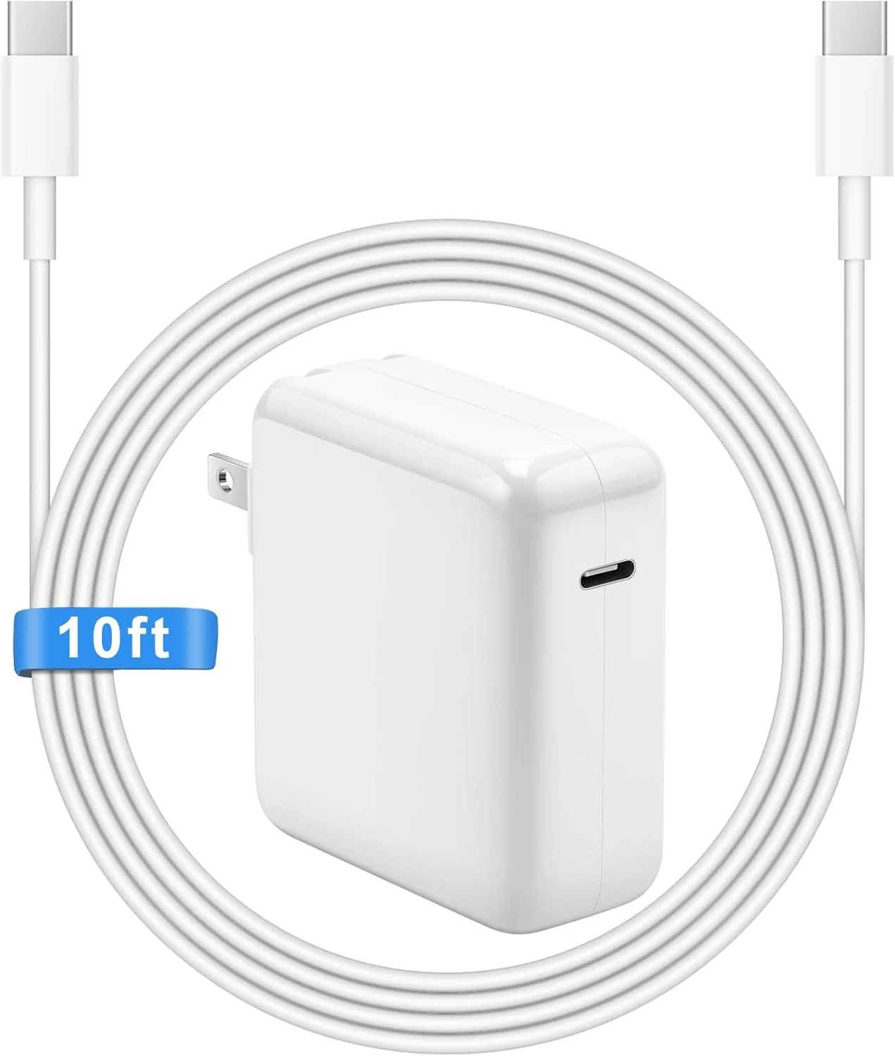 کابل شارژ 3 متری مک بوک پرو ایر، کابل شارژ تایپ سی با آداپتور برق سریع 118W 96W 87W 61W USB Type C(USB-C)، سازگار با مک بوک ایر پرو و تمام دستگاه های USB-C کابل شارژ 3 متری مک بوک پرو ایر، کابل شارژ تایپ سی با آداپتور برق سریع 118W 96W 87W 61W USB Type C(USB-C)، سازگار با مک بوک ایر پرو و تمام دستگاه های USB-C