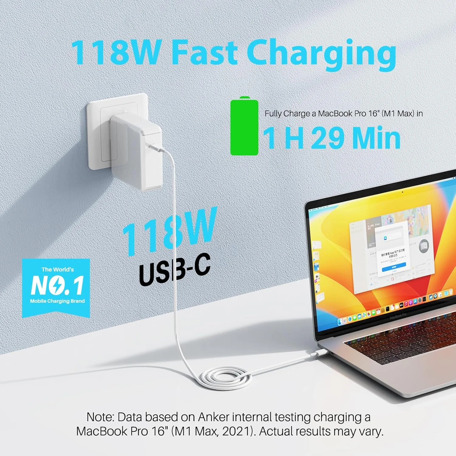 شارژر سریع GaN USB C با توان 118W 96W سازگار با MacBook Air/Pro 13 14 15 16 اینچ 2025 2024 2023 2022 2021 2020, M1 M2 M3 M4 ipad pro، جمع و جور و ایمن شارژر سریع GaN USB C با توان 118W 96W سازگار با MacBook Air/Pro 13 14 15 16 اینچ 2025 2024 2023 2022 2021 2020, M1 M2 M3 M4 ipad pro، جمع و جور و ایمن