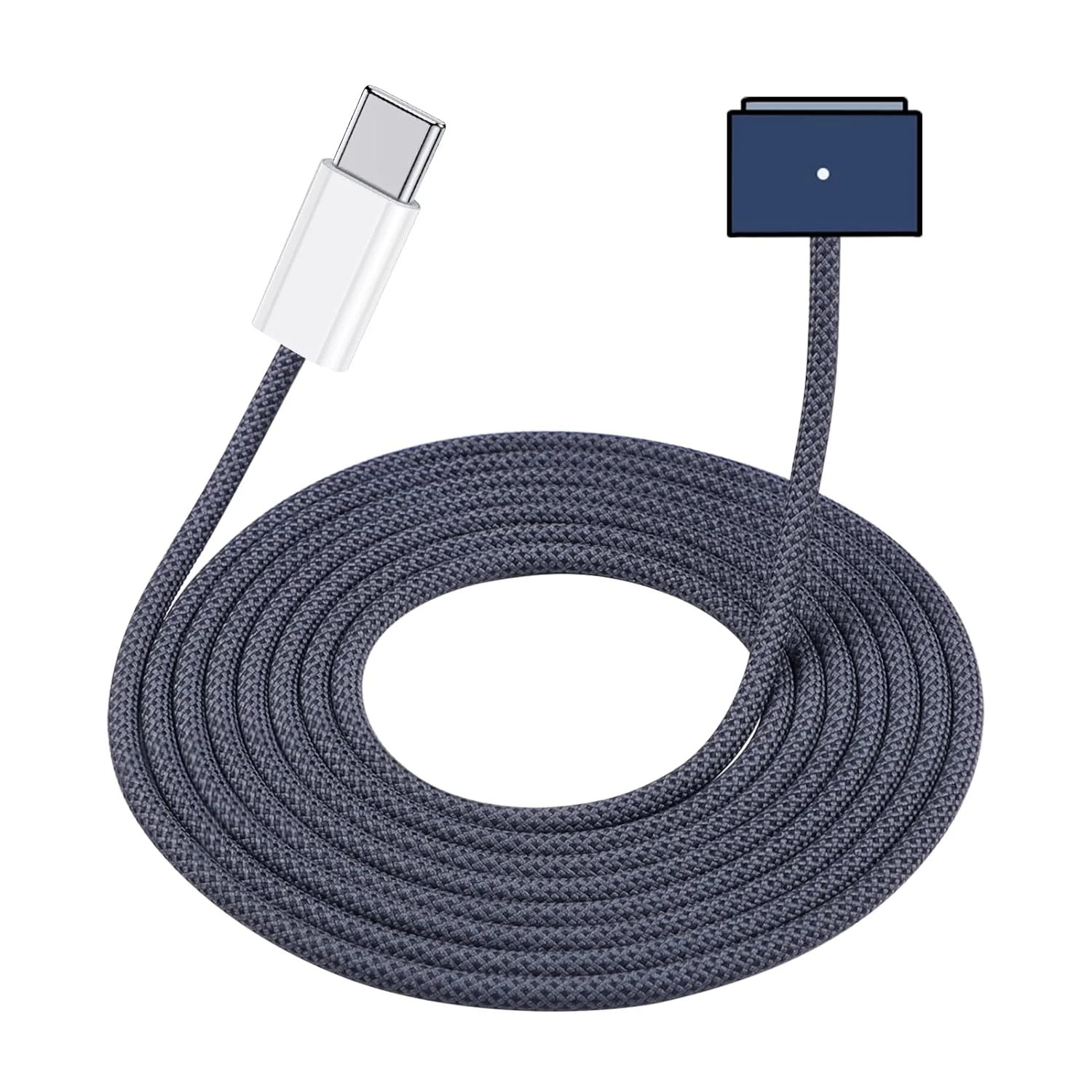 کابل USB-C به مگنتی 3 ارتقا یافته سازگار با مک بوک ایر/پرو (2021-2025)، شارژ سریع 140 واتی، سیم برق جایگزین بافته شده 2 متری برای شارژر اپل مک بوک، نیمه شب کابل USB-C به مگنتی 3 ارتقا یافته سازگار با مک بوک ایر/پرو (2021-2025)، شارژ سریع 140 واتی، سیم برق جایگزین بافته شده 2 متری برای شارژر اپل مک بوک، نیمه شب