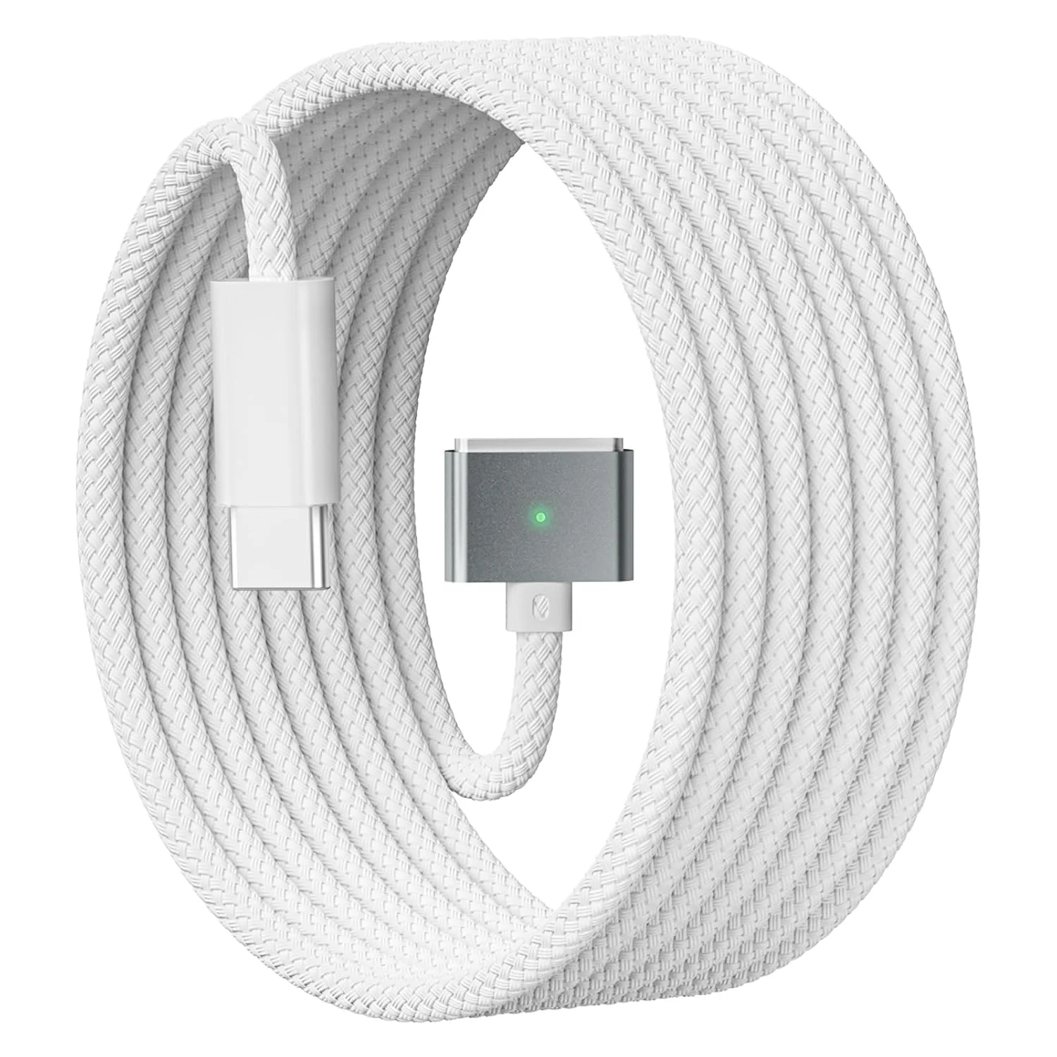 کابل USB-C به Magnetic 3 برای شارژر M4 MacBook Air Pro، کابل 140W Magnetic Safe 3 برای MacBook Air (15''/13'' M4 2025, M3 2024, M2 2023, M2 2022), MacBookPro (16"/14" 2024/2023/2021)، 2 متری/6.6 فوت سفید کابل USB-C به Magnetic 3 برای شارژر M4 MacBook Air Pro، کابل 140W Magnetic Safe 3 برای MacBook Air (15''/13'' M4 2025, M3 2024, M2 2023, M2 2022), MacBookPro (16"/14" 2024/2023/2021)، 2 متری/6.6 فوت سفید
