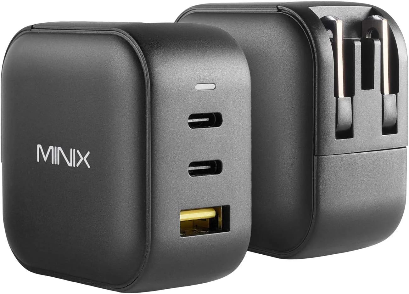 شارژر دیواری 66 واتی سه پورت GaN توربو MINIX، 2 پورت USB-C آداپتور شارژ سریع، 1 پورت USB-A شارژ سریع 3.0، سازگار با MacBook Pro Air، iPad Pro، iPhone 16/15/13/12/11، Galaxy S9 S8 و غیره (NEO P1) شارژر دیواری 66 واتی سه پورت GaN توربو MINIX، 2 پورت USB-C آداپتور شارژ سریع، 1 پورت USB-A شارژ سریع 3.0، سازگار با MacBook Pro Air، iPad Pro، iPhone 16/15/13/12/11، Galaxy S9 S8 و غیره (NEO P1)