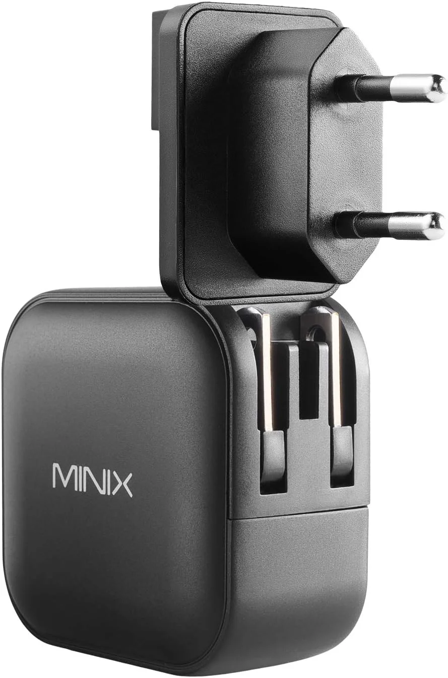 شارژر دیواری 66 واتی سه پورت GaN توربو MINIX، 2 پورت USB-C آداپتور شارژ سریع، 1 پورت USB-A شارژ سریع 3.0، سازگار با MacBook Pro Air، iPad Pro، iPhone 16/15/13/12/11، Galaxy S9 S8 و غیره (NEO P1) شارژر دیواری 66 واتی سه پورت GaN توربو MINIX، 2 پورت USB-C آداپتور شارژ سریع، 1 پورت USB-A شارژ سریع 3.0، سازگار با MacBook Pro Air، iPad Pro، iPhone 16/15/13/12/11، Galaxy S9 S8 و غیره (NEO P1)
