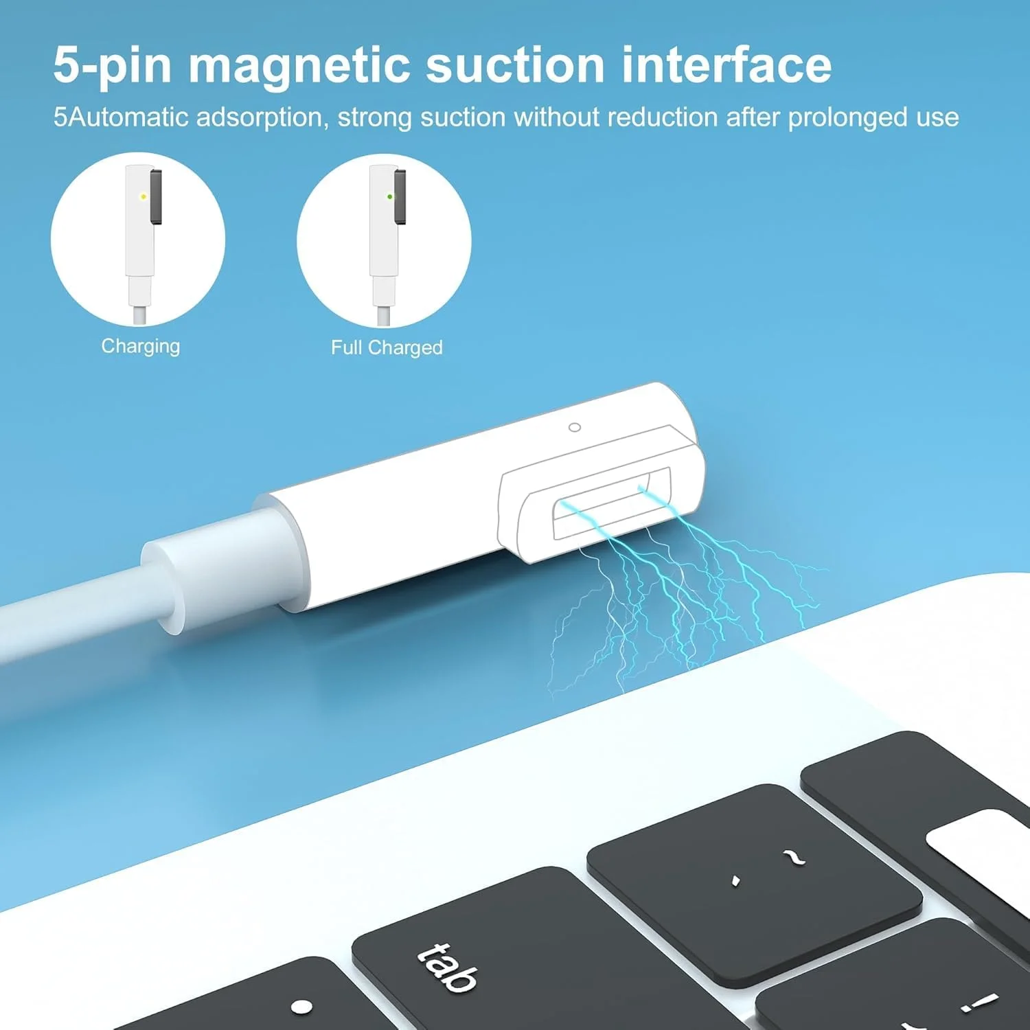 شارژر سازگار با آداپتور برق 60 واتی مک بوک، شارژر مغناطیسی L-Type برای مک بوک پرو 13 اینچی 2010-2012 و مک بوک 2009-2010، مک بوک ایر 11 اینچی 2010-2011، مک بوک ایر 13 اینچی 2008-2011 شارژر سازگار با آداپتور برق 60 واتی مک بوک، شارژر مغناطیسی L-Type برای مک بوک پرو 13 اینچی 2010-2012 و مک بوک 2009-2010، مک بوک ایر 11 اینچی 2010-2011، مک بوک ایر 13 اینچی 2008-2011