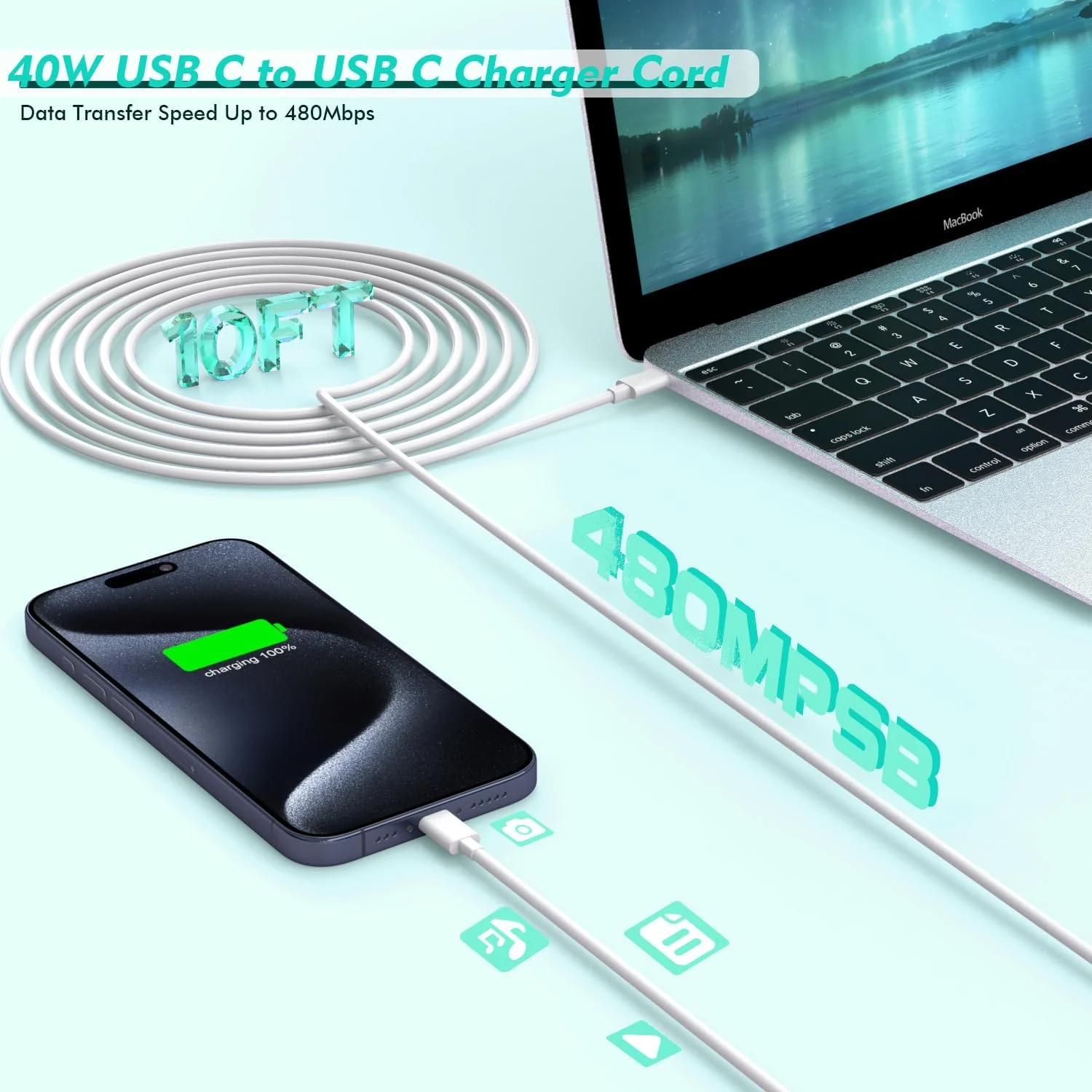 شارژر 70 واتی مک بوک پرو - آداپتور شارژ سریع USB C سازگار با مک بوک پرو و مک بوک ایر 13، 14، 15، 16 اینچی، آیپد پرو و همه دستگاه های USB C شامل کابل شارژ شارژر 70 واتی مک بوک پرو - آداپتور شارژ سریع USB C سازگار با مک بوک پرو و مک بوک ایر 13، 14، 15، 16 اینچی، آیپد پرو و همه دستگاه های USB C شامل کابل شارژ