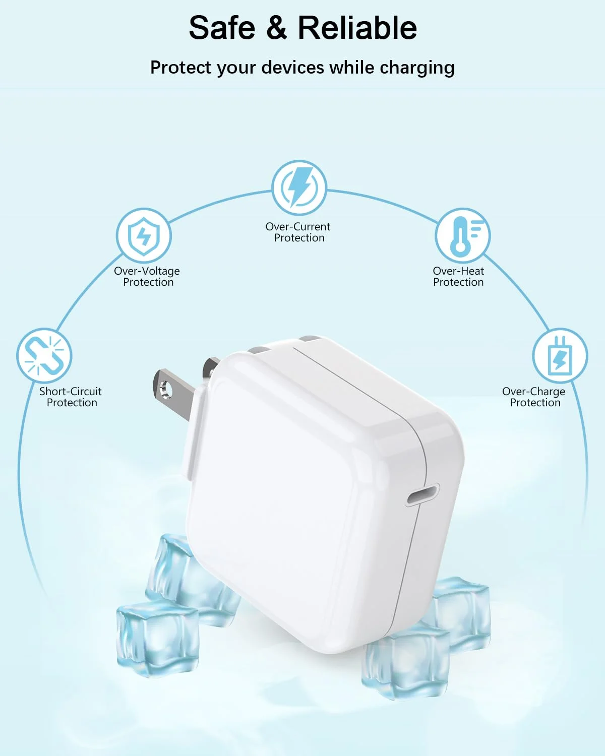 شارژر مک بوک ایر - آداپتور برق 30 وات USB C با قابلیت شارژ سریع PD 3.0 برای مک بوک پرو/ایر، آیپد پرو/ایر/مینی، آیفون 17 16 15 14 13 12 /پرو/پرو مکس/پلاس/مینی/اس ای/ایکس آر و تمام دستگاه های USB C شارژر مک بوک ایر - آداپتور برق 30 وات USB C با قابلیت شارژ سریع PD 3.0 برای مک بوک پرو/ایر، آیپد پرو/ایر/مینی، آیفون 17 16 15 14 13 12 /پرو/پرو مکس/پلاس/مینی/اس ای/ایکس آر و تمام دستگاه های USB C