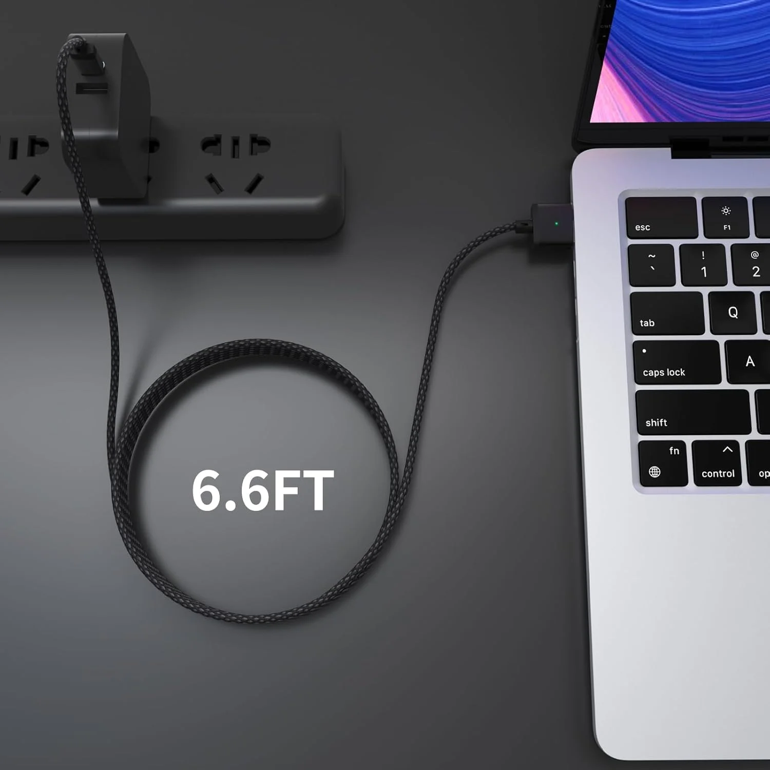 کابل USB-C به مگنتیک 3 با توان 140 وات برای شارژر مکبوک ایر پرو M4، کابل مگنتیک سیف 3 برای مکبوک ایر (15 اینچ/13 اینچ M4 2025، M3 2024، M2 2023، M2 2022)، پرو (16 اینچ/14 اینچ 2024/2023/2021) طول 2 متر کابل USB-C به مگنتیک 3 با توان 140 وات برای شارژر مکبوک ایر پرو M4، کابل مگنتیک سیف 3 برای مکبوک ایر (15 اینچ/13 اینچ M4 2025، M3 2024، M2 2023، M2 2022)، پرو (16 اینچ/14 اینچ 2024/2023/2021) طول 2 متر