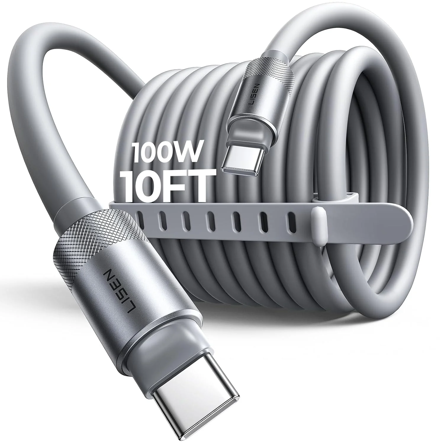 کابل USB نوع C لیسن 3 متری، کابل شارژ سریع 100 واتی USB نوع C به USB نوع C، سیلیکونی نرم و بلند USBC به USBC برای آیفون 17 ایر 16 15 پرو مکس، سامسونگ S25، مک بوک پرو/ایر، سوییچ 2، آیپد کابل USB نوع C لیسن 3 متری، کابل شارژ سریع 100 واتی USB نوع C به USB نوع C، سیلیکونی نرم و بلند USBC به USBC برای آیفون 17 ایر 16 15 پرو مکس، سامسونگ S25، مک بوک پرو/ایر، سوییچ 2، آیپد