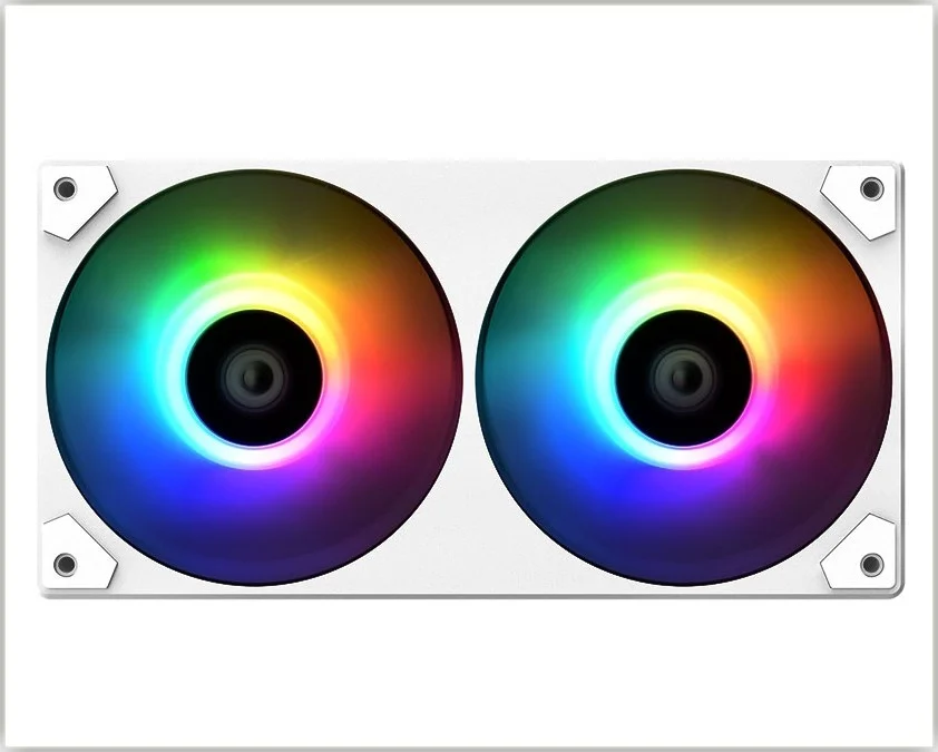 خنک کننده آبی پردازنده ID-Cooling IceFlow 240 ARGB Snow CLR-0094، توان 250 وات، طول لوله 400 میلی متر، 4 پین PWM / 5 ولت 3 پین ARGB، سرعت فن 900 تا 2000 دور در دقیقه، مدل CLR-0094