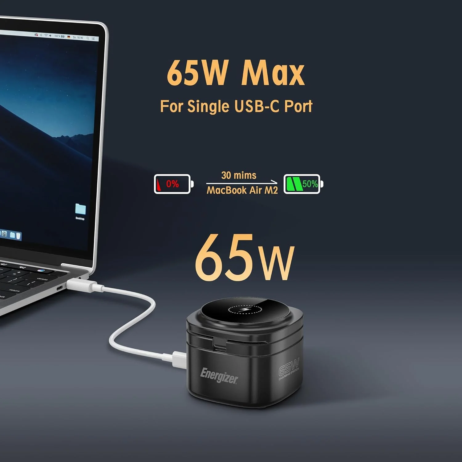 پایه شارژ تاشو Energizer Apple Magsafe با شارژر سریع 65 واتی USB C، پایه داک شارژر وایرلس مغناطیسی 5 در 1 برای دستگاه های متعدد آیفون، اپل واچ، ایرپادز، مک بوک پایه شارژ تاشو Energizer Apple Magsafe با شارژر سریع 65 واتی USB C، پایه داک شارژر وایرلس مغناطیسی 5 در 1 برای دستگاه های متعدد آیفون، اپل واچ، ایرپادز، مک بوک