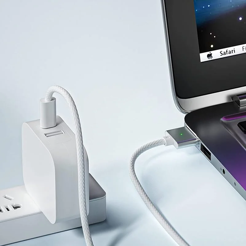 کابل شارژ سریع ایمن مغناطیسی 140 واتی USB-C به Magnetic 3 طول 2 متر مناسب برای MacBook Pro 14 و 16 اینچی 2024 M3 Pro & Max، Air 2022 M2، MacBook Pro 2023 M2 Pro & Max