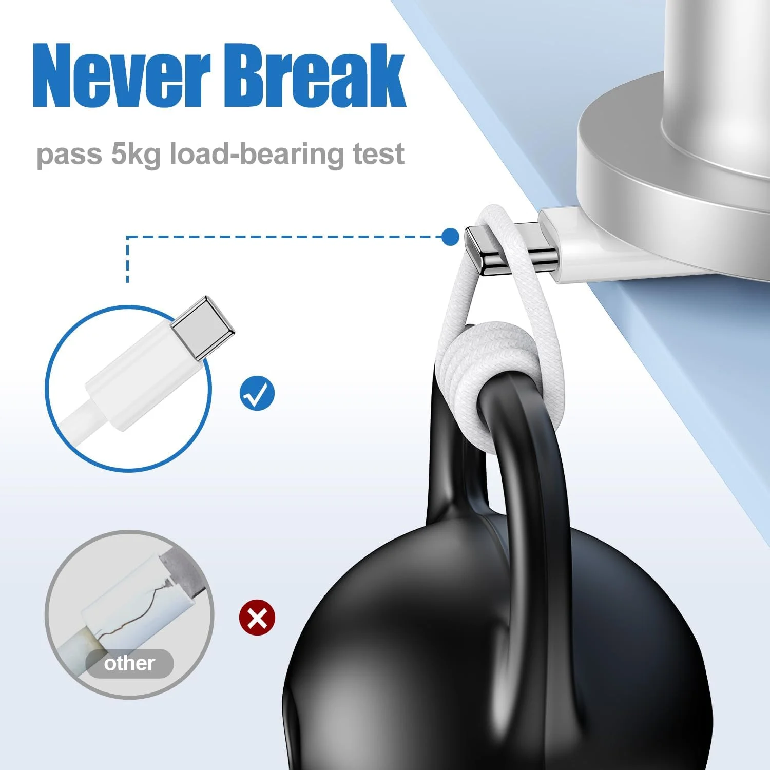 کابل شارژ USB C به C طول 3 متر، کابل شارژ سریع 60 واتی Type C به C مناسب برای Apple iPhone 17 Pro Max/17 Air/16 Pro Max/15 Plus، MacBook Pro 2021/2020/2019، iPad 12.9/11 اینچ/Mini/Air 5/4، Samsung Galaxy کابل شارژ USB C به C طول 3 متر، کابل شارژ سریع 60 واتی Type C به C مناسب برای Apple iPhone 17 Pro Max/17 Air/16 Pro Max/15 Plus، MacBook Pro 2021/2020/2019، iPad 12.9/11 اینچ/Mini/Air 5/4، Samsung Galaxy