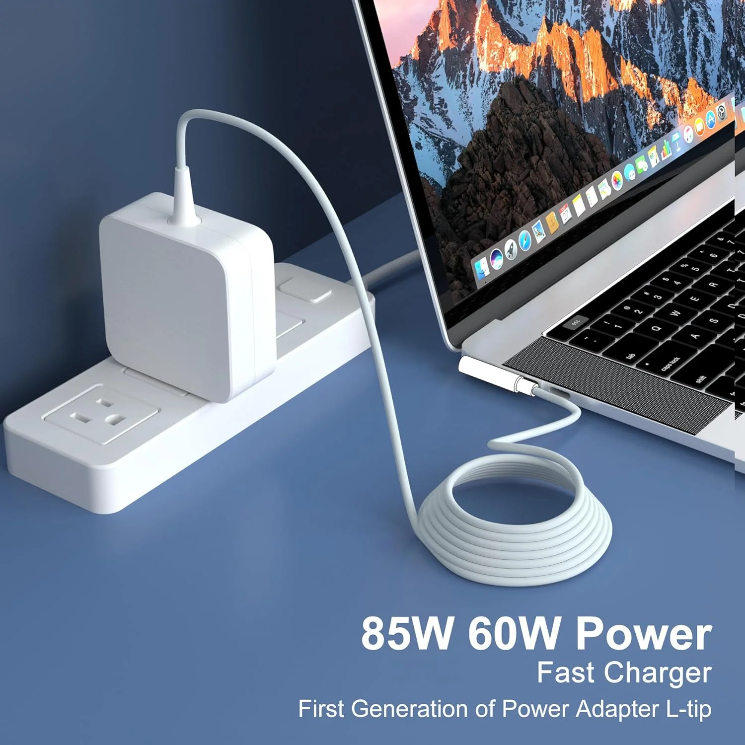 سازگار با شارژر مک بوک پرو، آداپتور برق 85 وات 60 وات L-Tip برای مک بوک پرو 13 15 17 اینچی قبل از اواسط سال 2012، کابل 6.6FT سازگار با شارژر مک بوک پرو، آداپتور برق 85 وات 60 وات L-Tip برای مک بوک پرو 13 15 17 اینچی قبل از اواسط سال 2012، کابل 6.6FT