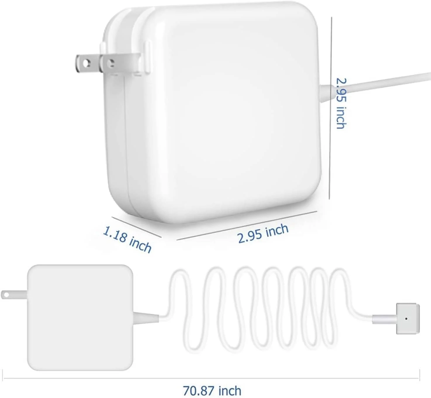 شارژر مک بوک ایر، آداپتور برق 45 واتی جایگزین با سر T برای مک بوک ایر 11 اینچی و 13 اینچی شارژر مک بوک ایر، آداپتور برق 45 واتی جایگزین با سر T برای مک بوک ایر 11 اینچی و 13 اینچی