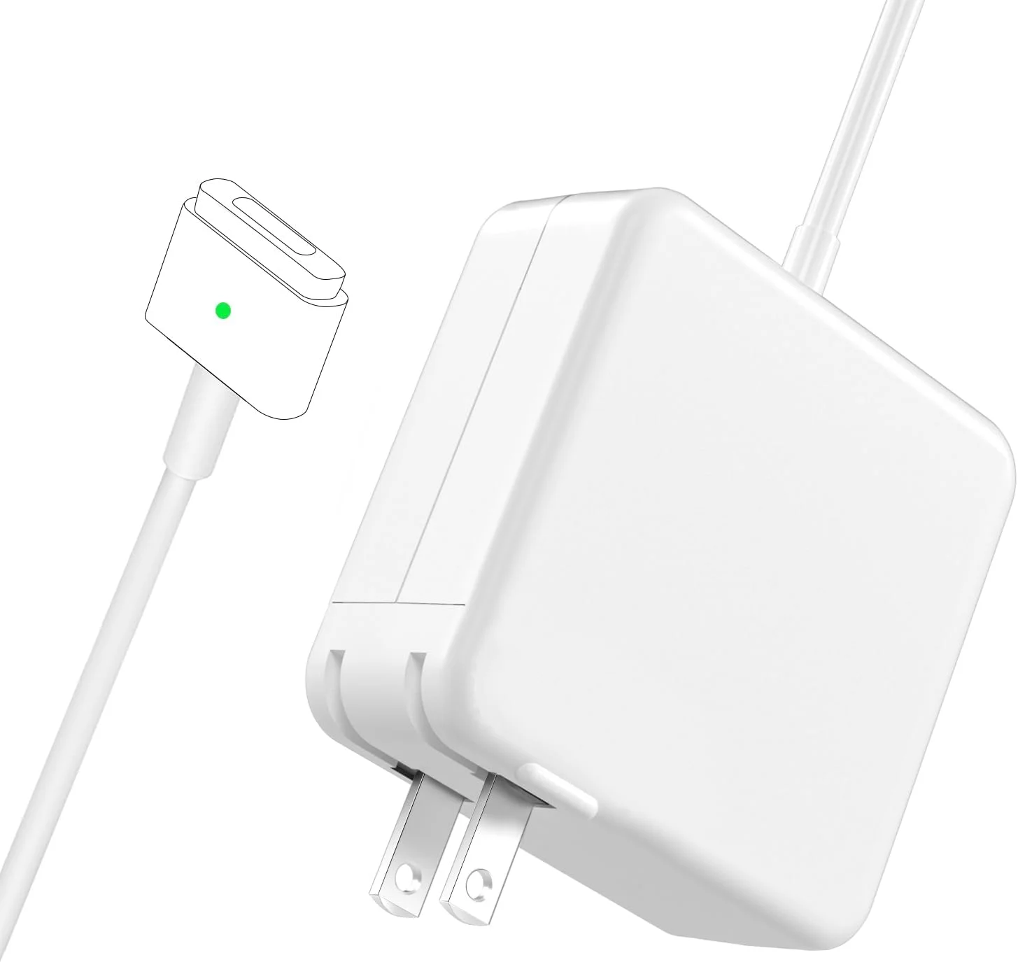 شارژر مک بوک ایر، 45 وات مگ سیف 2 با نوک T، مناسب برای مک بوک ایر 11 اینچ و 13 اینچ (مدل های بعد از اواسط 2012) شارژر مک بوک ایر، 45 وات مگ سیف 2 با نوک T، مناسب برای مک بوک ایر 11 اینچ و 13 اینچ (مدل های بعد از اواسط 2012)