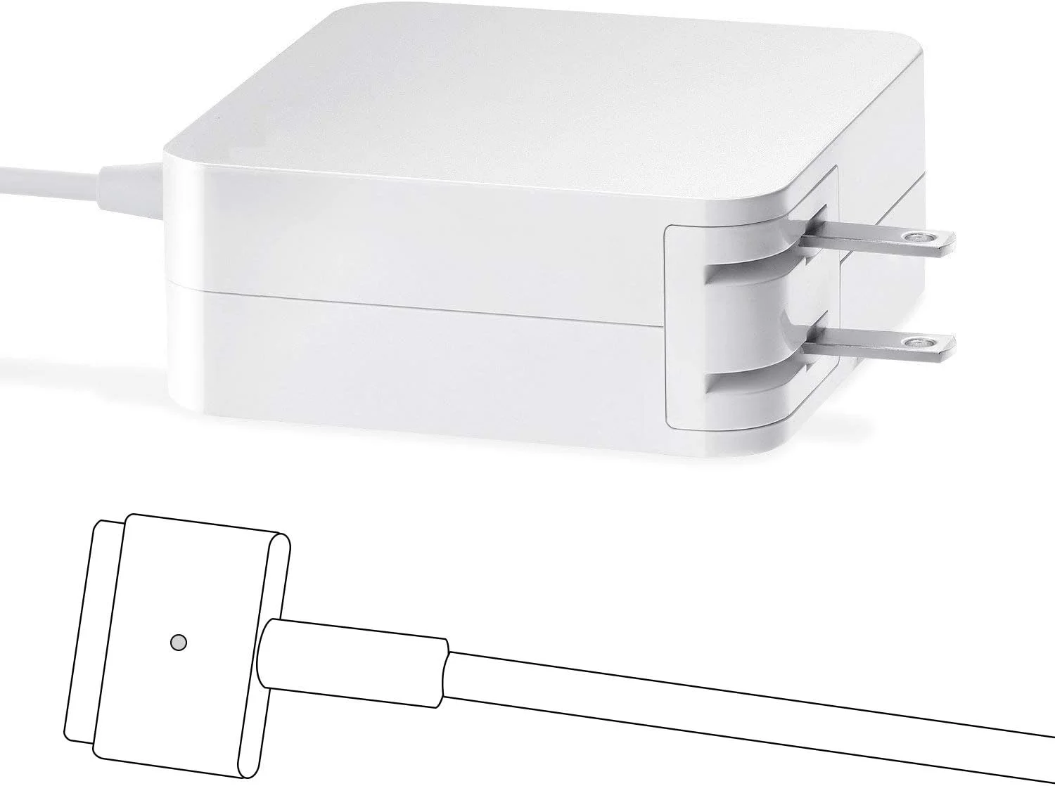 شارژر مک بوک پرو، آداپتور برق 85 واتی مغناطیسی T-Tip سازگار با مک بوک پرو 17/15/13 اینچی (رتینا، 2012-2015) شارژر مک بوک پرو، آداپتور برق 85 واتی مغناطیسی T-Tip سازگار با مک بوک پرو 17/15/13 اینچی (رتینا، 2012-2015)