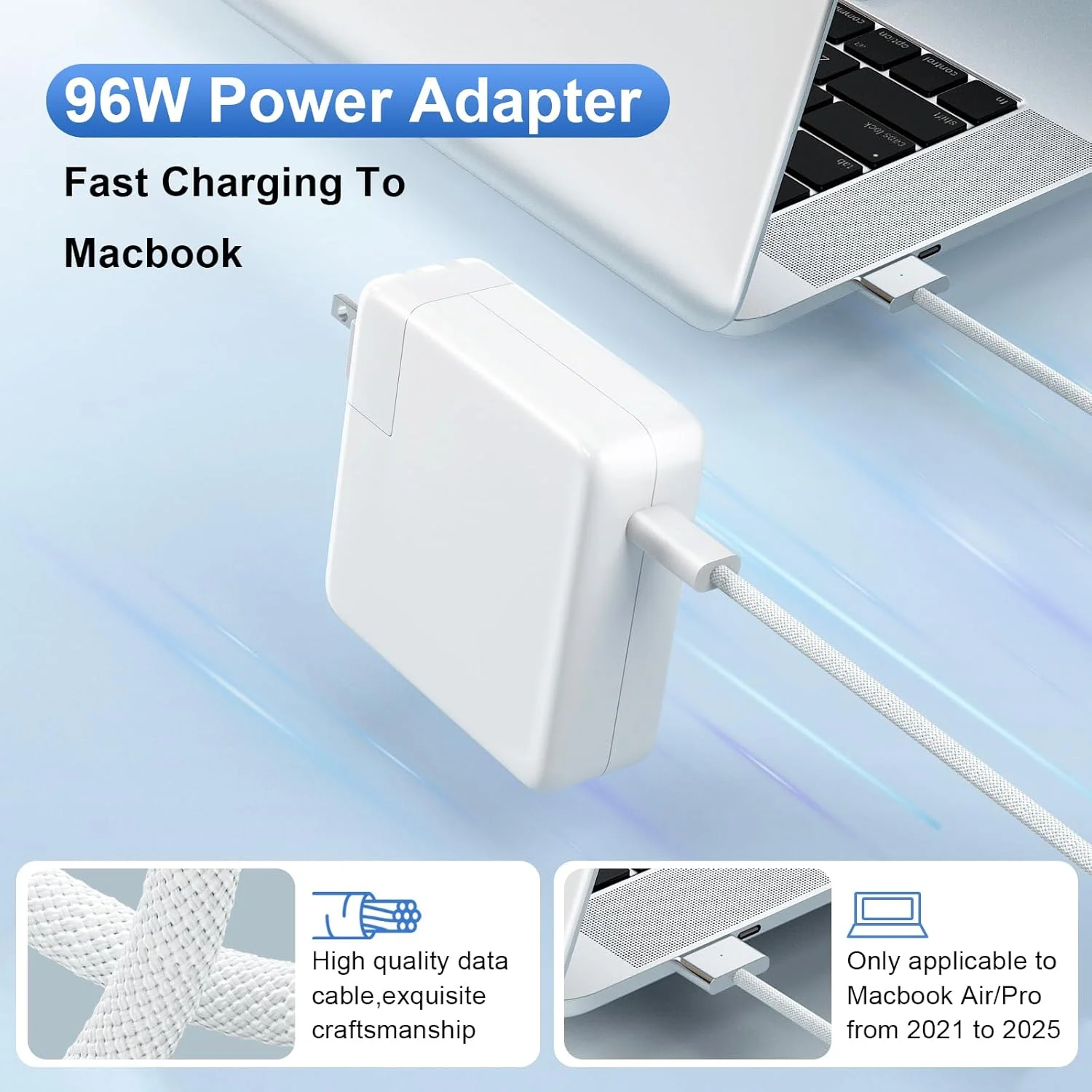 شارژر 70 واتی برای مک بوک ایر 15 و 13 اینچی و مک بوک پرو 14 اینچی M4 M3 M2 M1 مدل های 2025 2024 2023 2022 2021، آداپتور برق USB-C به Mag 3، شامل کابل 2 متری 5A USB-C به Mag 3 شارژر 70 واتی برای مک بوک ایر 15 و 13 اینچی و مک بوک پرو 14 اینچی M4 M3 M2 M1 مدل های 2025 2024 2023 2022 2021، آداپتور برق USB-C به Mag 3، شامل کابل 2 متری 5A USB-C به Mag 3