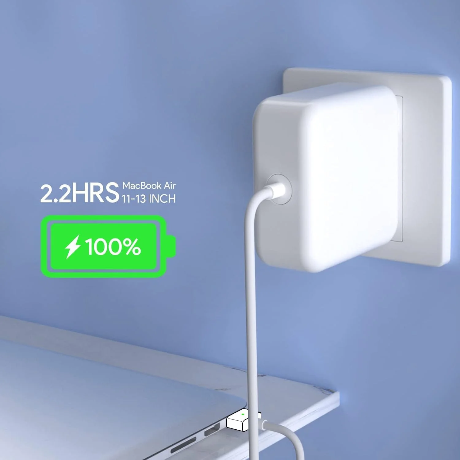 شارژر مک بوک ایر، 45 وات مگ سیف 2 با نوک T، مناسب برای مک بوک ایر 11 اینچ و 13 اینچ (مدل های بعد از اواسط 2012) شارژر مک بوک ایر، 45 وات مگ سیف 2 با نوک T، مناسب برای مک بوک ایر 11 اینچ و 13 اینچ (مدل های بعد از اواسط 2012)