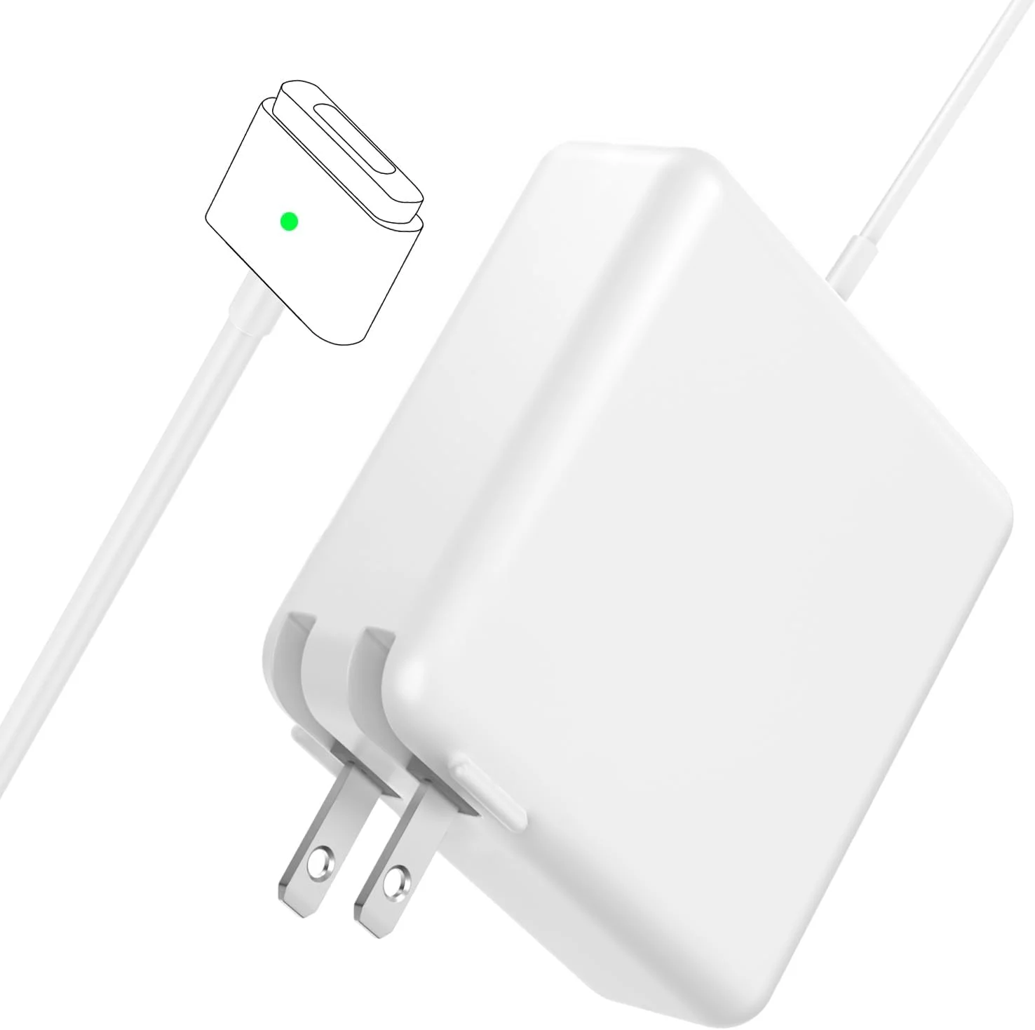 شارژر 60 واتی برای مک بوک پرو، آداپتور برق 60 واتی Magnetic2 T-Tip جایگزین برای مک پرو/ایر 11/13 اینچی (بین سال های 2012-2017) شارژر 60 واتی برای مک بوک پرو، آداپتور برق 60 واتی Magnetic2 T-Tip جایگزین برای مک پرو/ایر 11/13 اینچی (بین سال های 2012-2017)