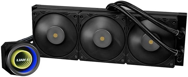 خنک کننده مایع پردازنده Lian Li Galahad II Trinity Performance AIO، رادیاتور 360 میلی‌متری، سرعت پمپ 4200 دور در دقیقه، پره‌های موجی دوتایی، جریان هوای تا 109.6CFM و سرعت فن 3000 دور در دقیقه، مشکی | G89.GA2P36B.01