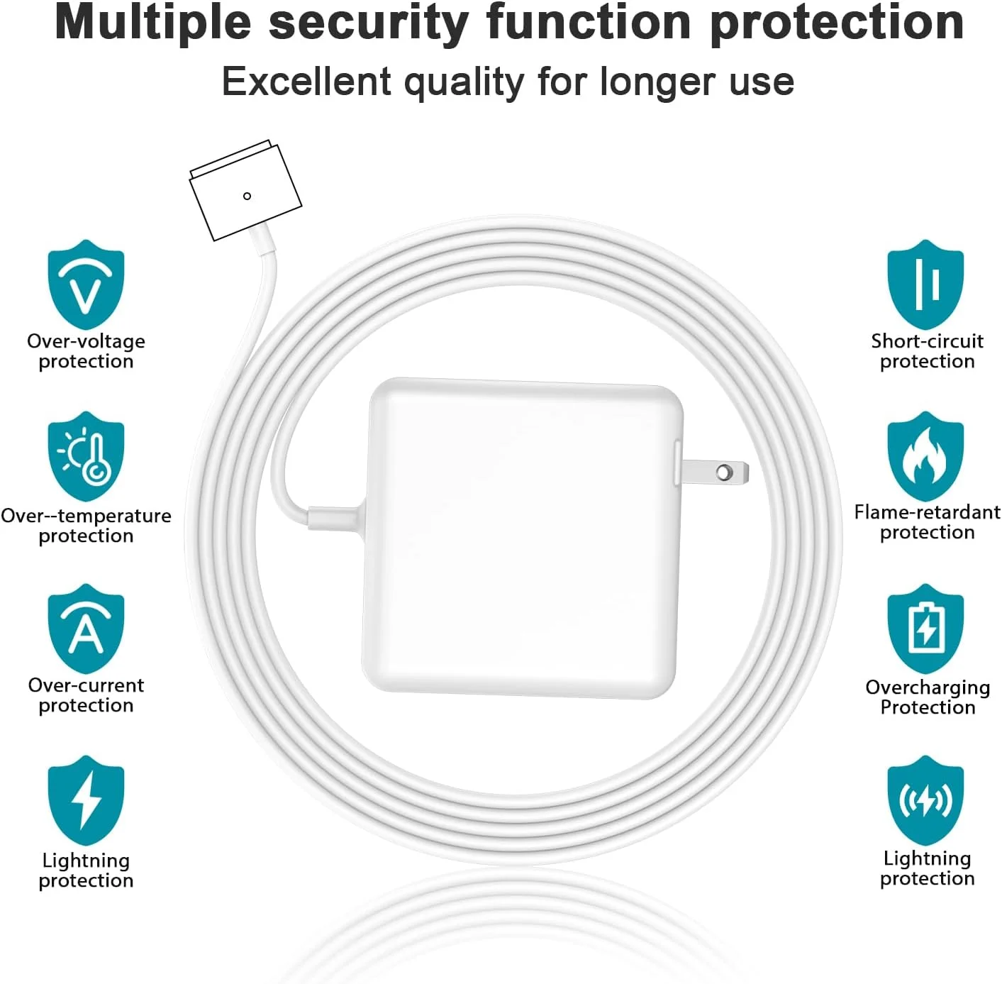 شارژر 60 واتی برای مک بوک پرو، آداپتور برق 60 واتی Magnetic2 T-Tip جایگزین برای مک پرو/ایر 11/13 اینچی (بین سال های 2012-2017) شارژر 60 واتی برای مک بوک پرو، آداپتور برق 60 واتی Magnetic2 T-Tip جایگزین برای مک پرو/ایر 11/13 اینچی (بین سال های 2012-2017)